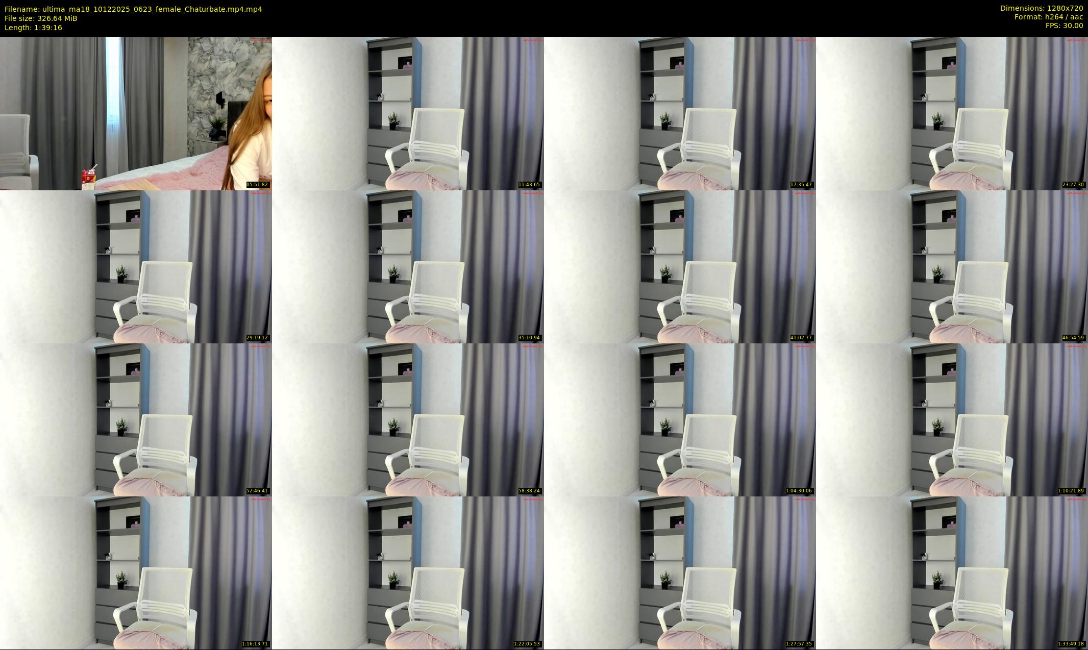 ultima_ma18 — 100 minute Chaturbate female cam show recording, 720p, Dec 10, 2025
