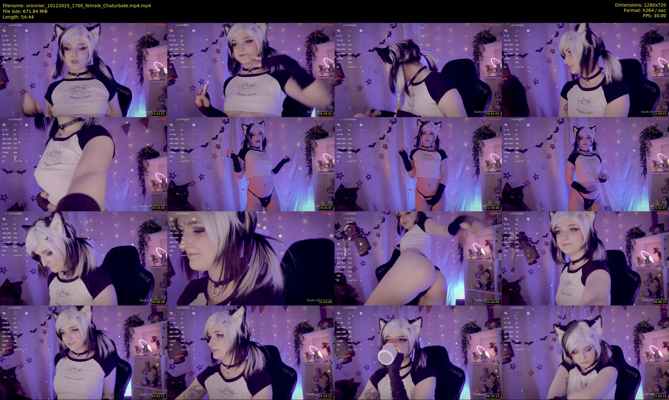 vronnier — 55 minute Chaturbate female cam show recording, 720p, Dec 10, 2025