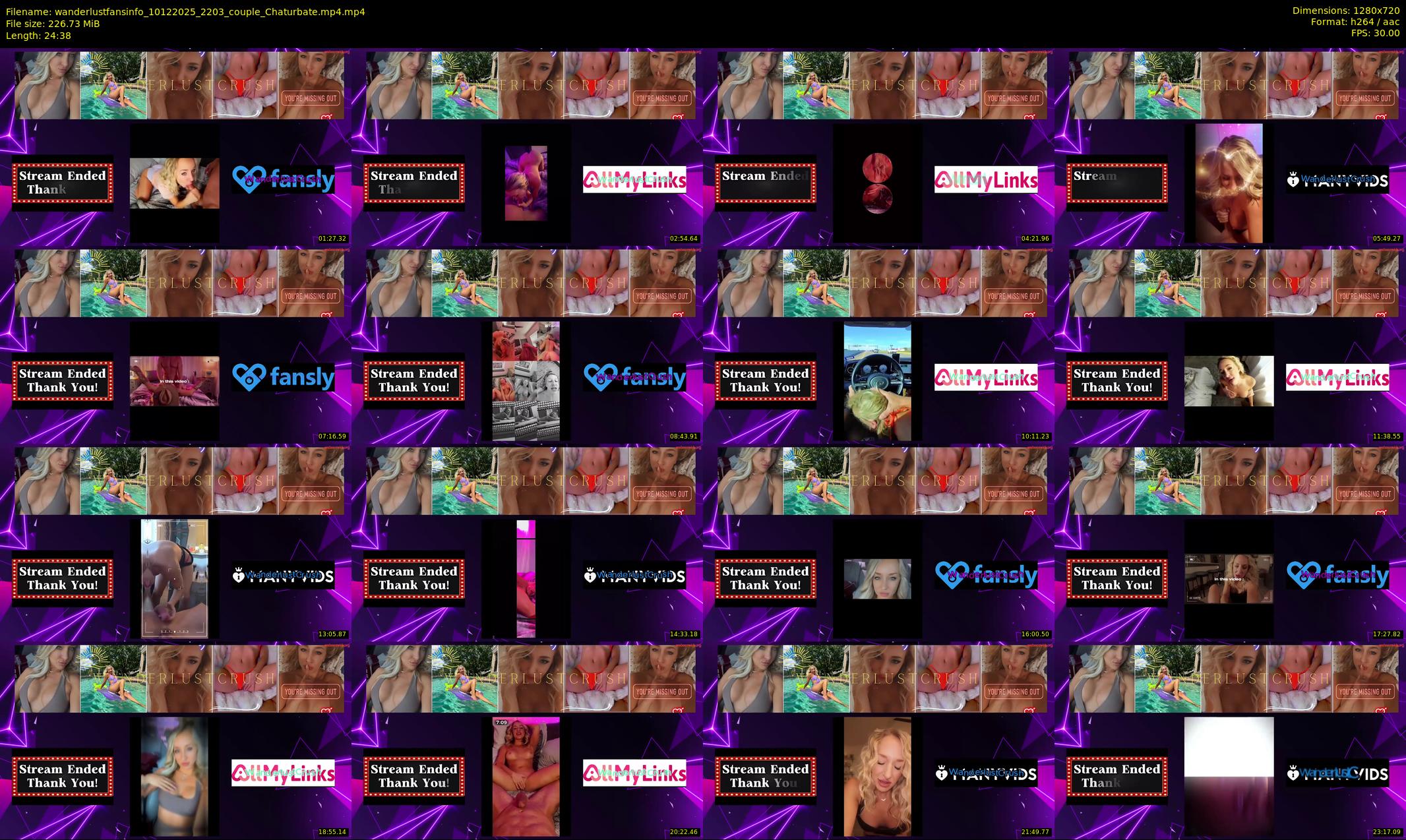 wanderlustfansinfo — 25 minute Chaturbate couple cam show recording, 720p, Dec 10, 2025