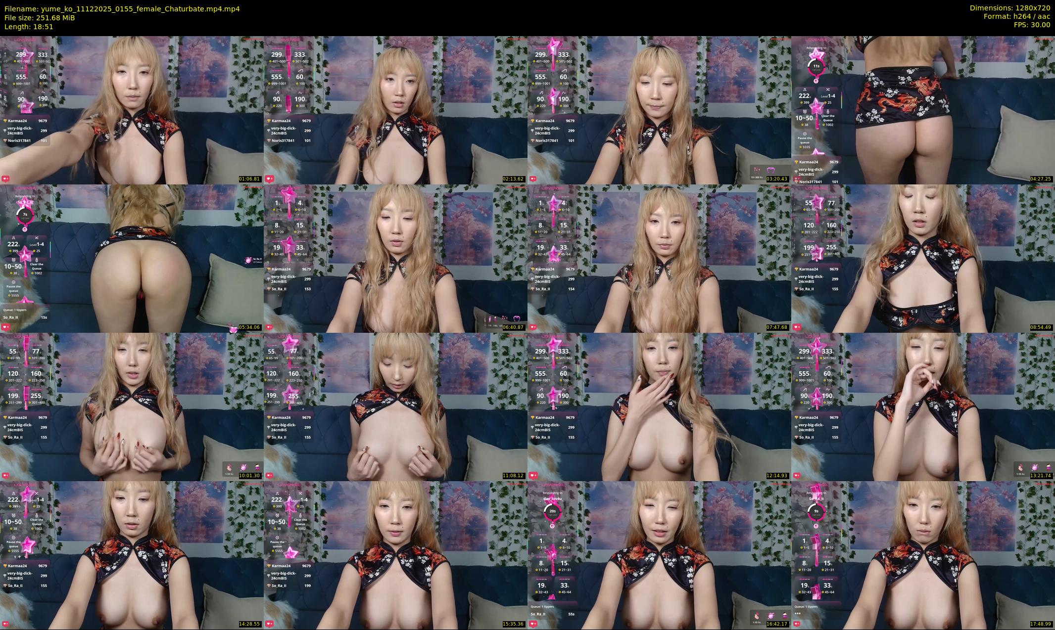 yume_ko — 19 minute Chaturbate female cam show recording, 720p, Dec 11, 2025