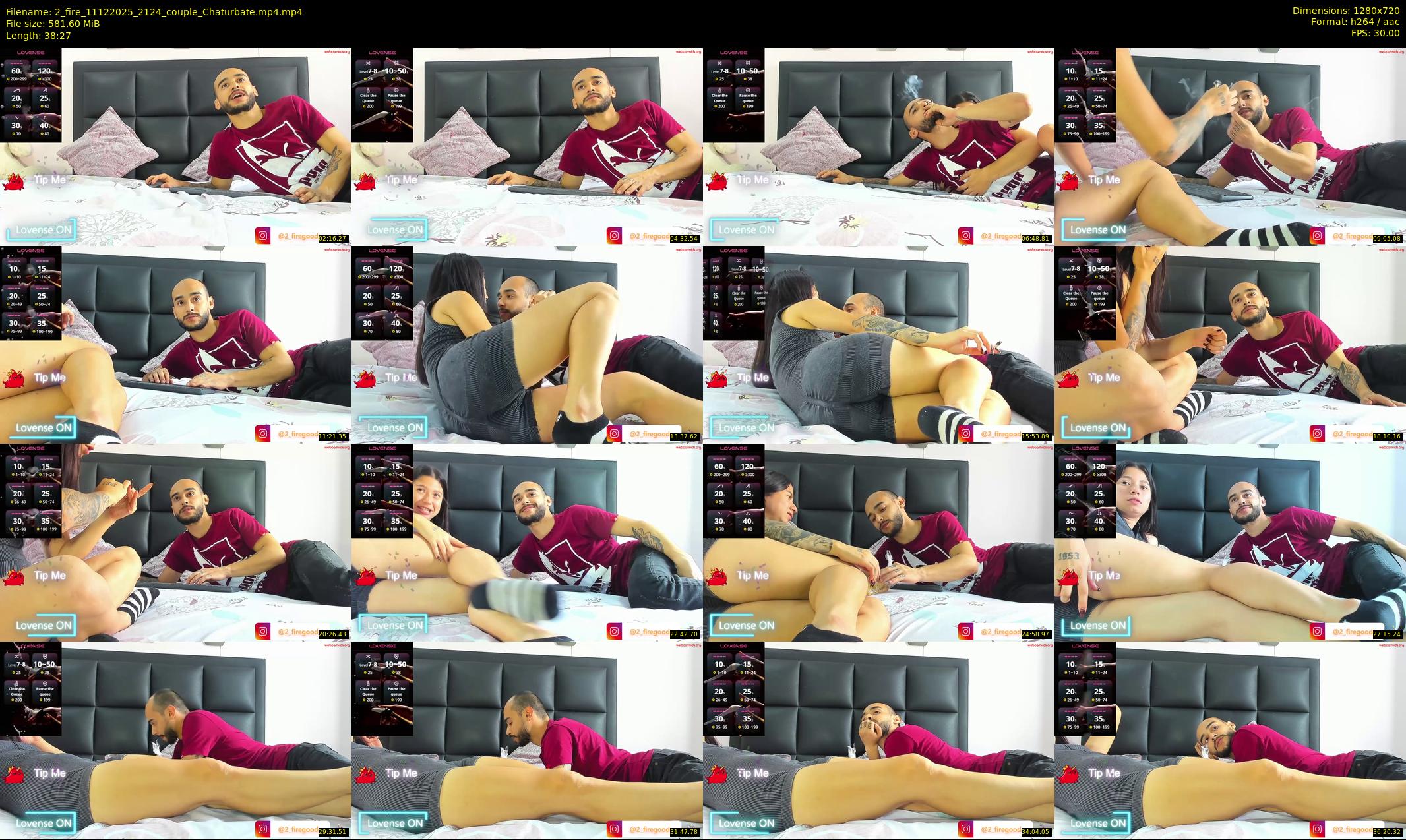 2_fire — 39 minute Chaturbate couple cam show recording, 720p, Dec 11, 2025