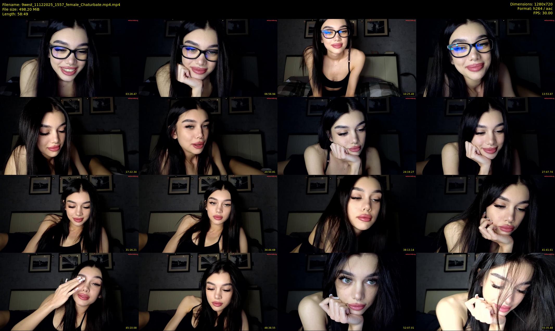 9west — 59 minute Chaturbate female cam show recording, 720p, Dec 11, 2025