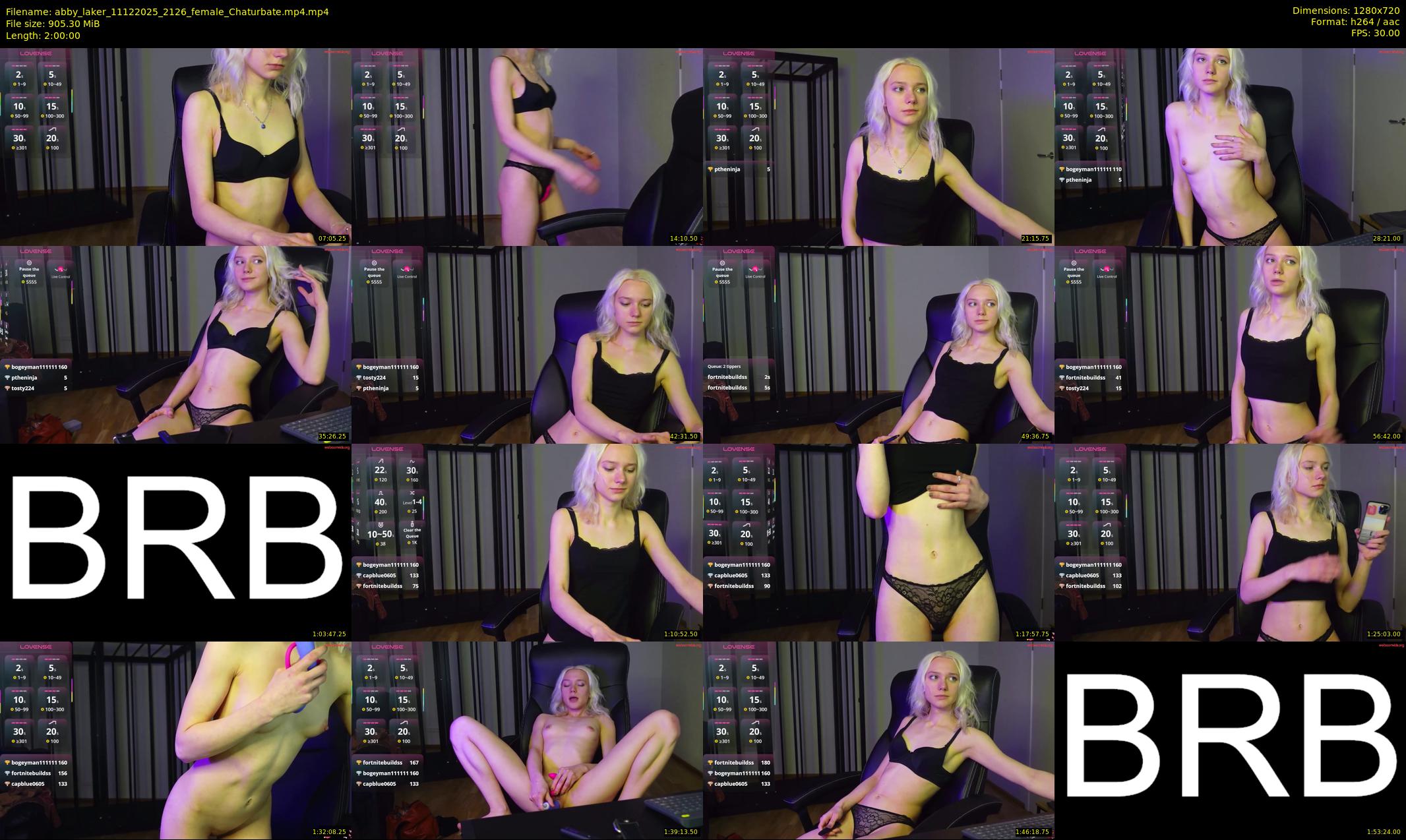 abby_laker — 120 minute Chaturbate female cam show recording, 720p, Dec 11, 2025