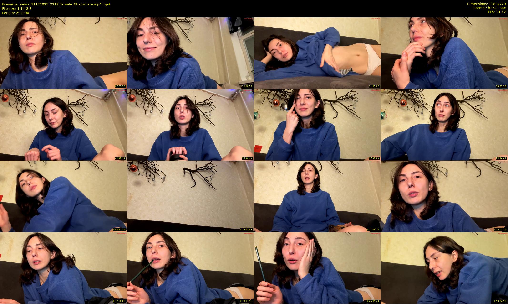 aevra — 120 minute Chaturbate female cam show recording, 720p, Dec 11, 2025