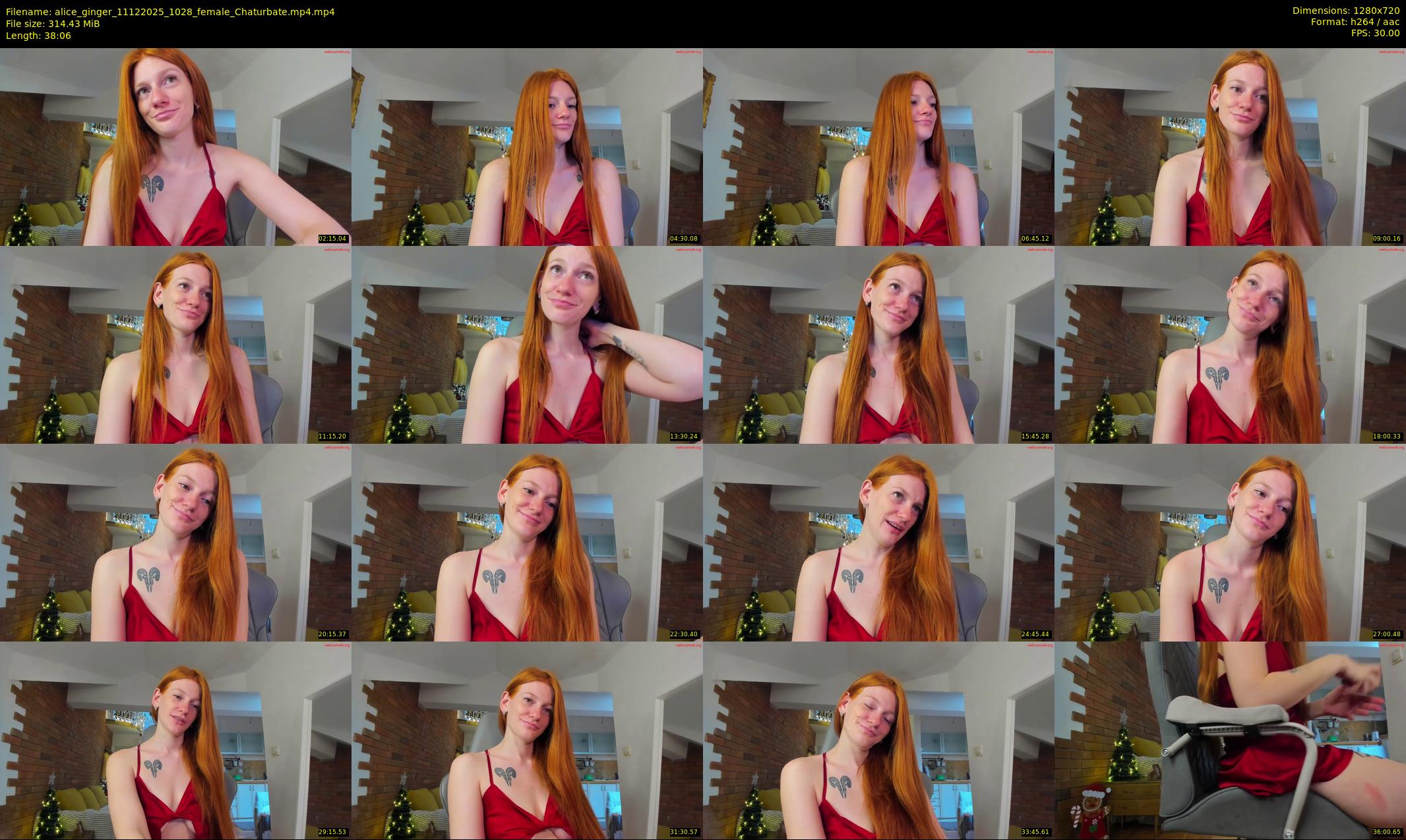 alice_ginger — 39 minute Chaturbate female cam show recording, 720p, Dec 11, 2025