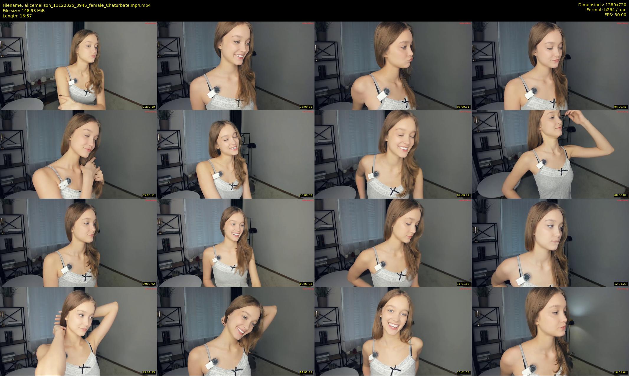 alicemelison — 17 minute Chaturbate female cam show recording, 720p, Dec 11, 2025