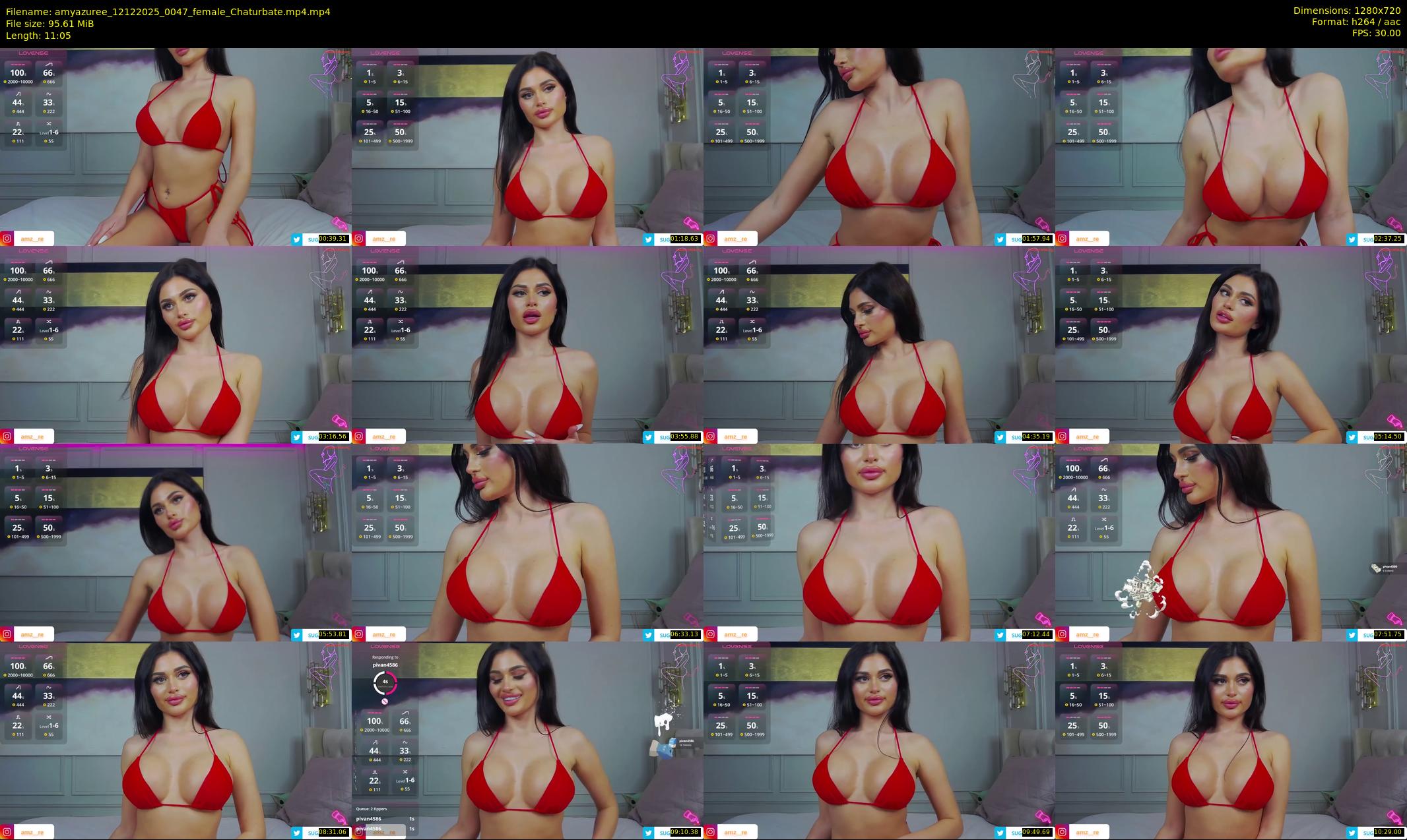 amyazuree — 12 minute Chaturbate female cam show recording, 720p, Dec 12, 2025