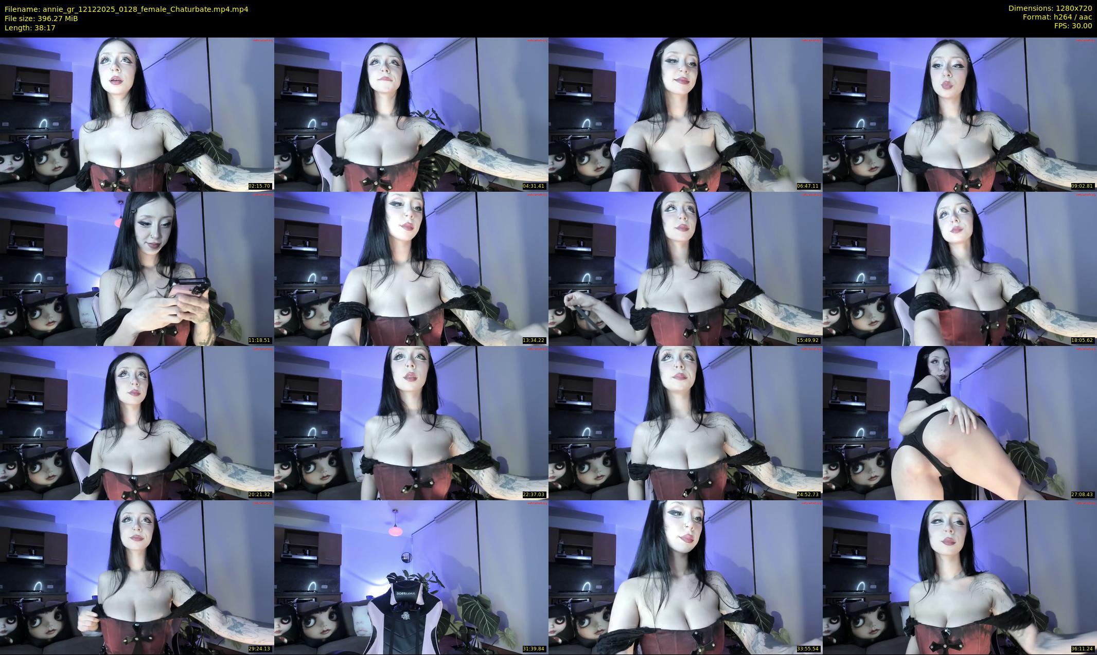 annie_gr — 39 minute Chaturbate female cam show recording, 720p, Dec 12, 2025