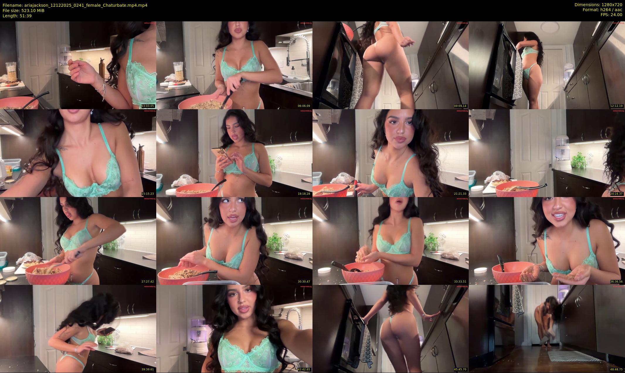ariajackson — 52 minute Chaturbate female cam show recording, 720p, Dec 12, 2025