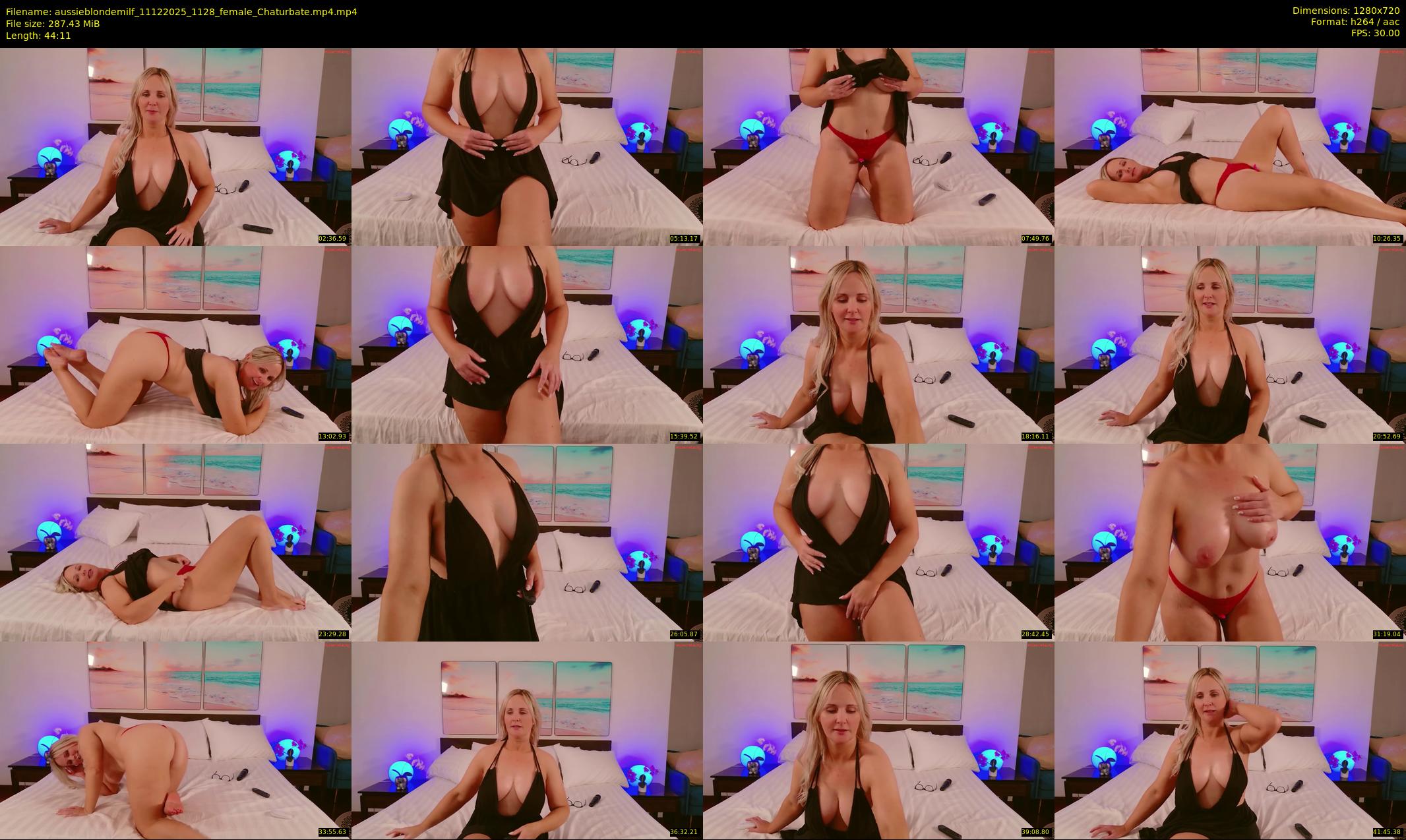 aussieblondemilf — 45 minute Chaturbate female cam show recording, 720p, Dec 11, 2025