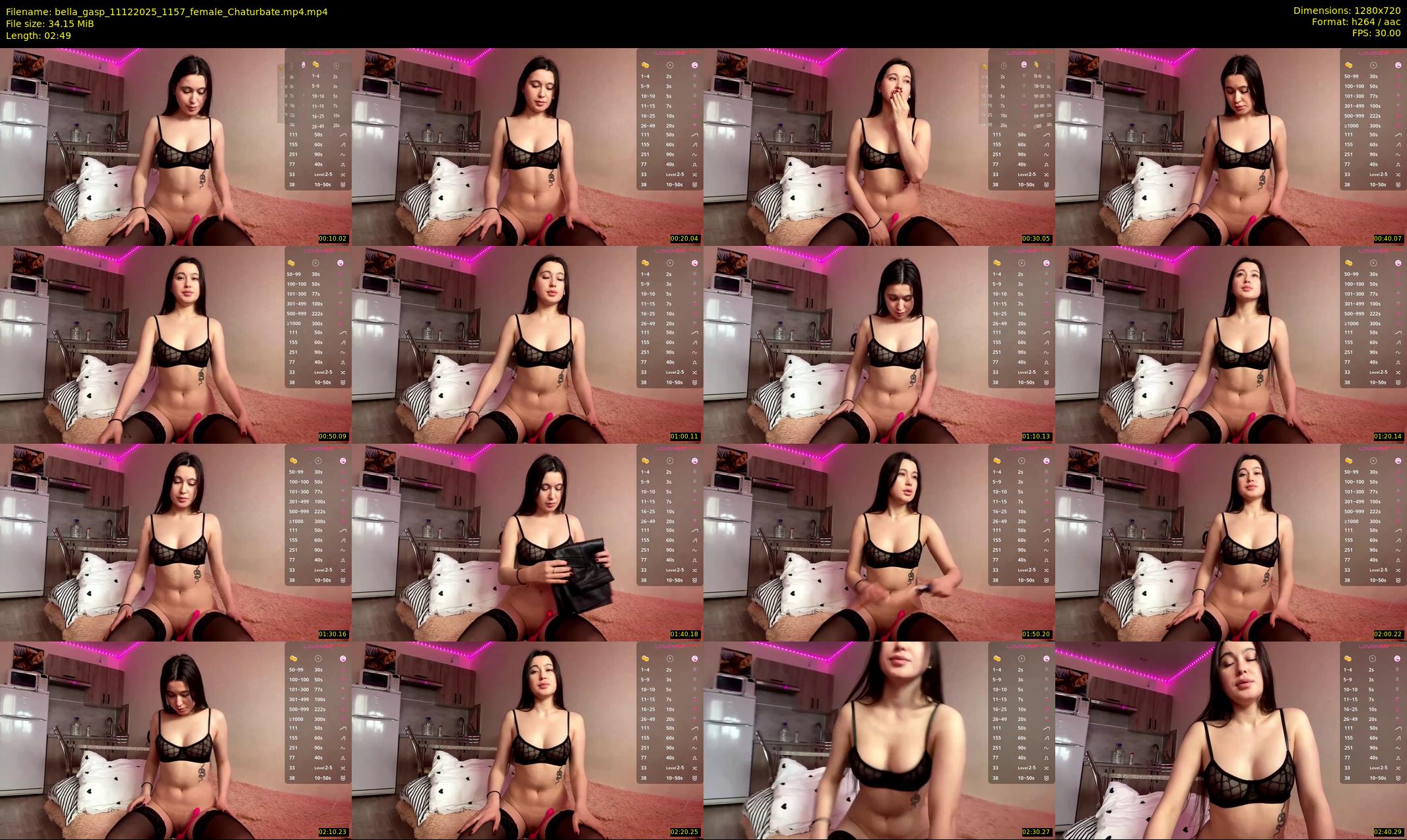 bella_gasp — 3 minute Chaturbate female cam show recording, 720p, Dec 11, 2025
