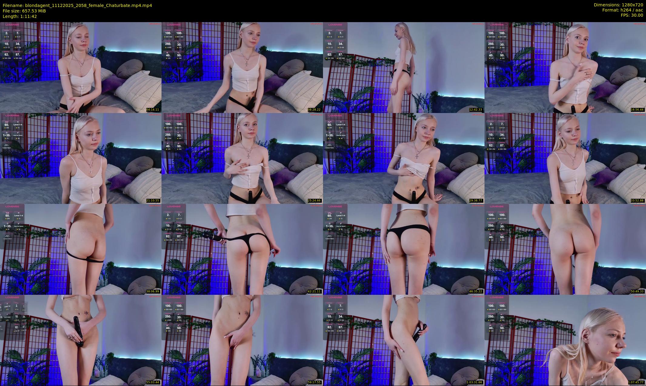 blondagent — 72 minute Chaturbate female cam show recording, 720p, Dec 11, 2025