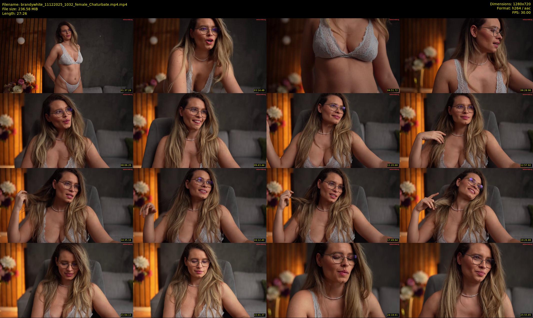 brandywhite — 28 minute Chaturbate female cam show recording, 720p, Dec 11, 2025