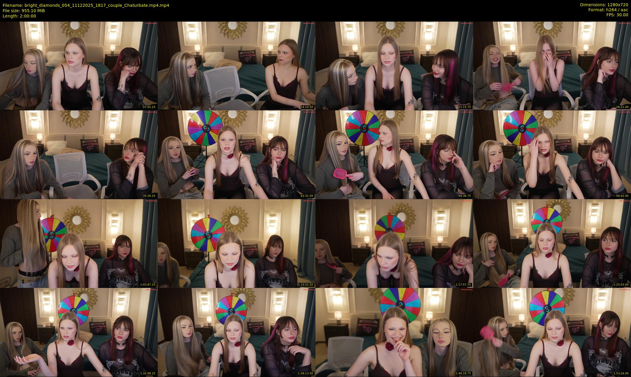 bright_diamonds_054 — 120 minute Chaturbate couple cam show recording, 720p, Dec 11, 2025
