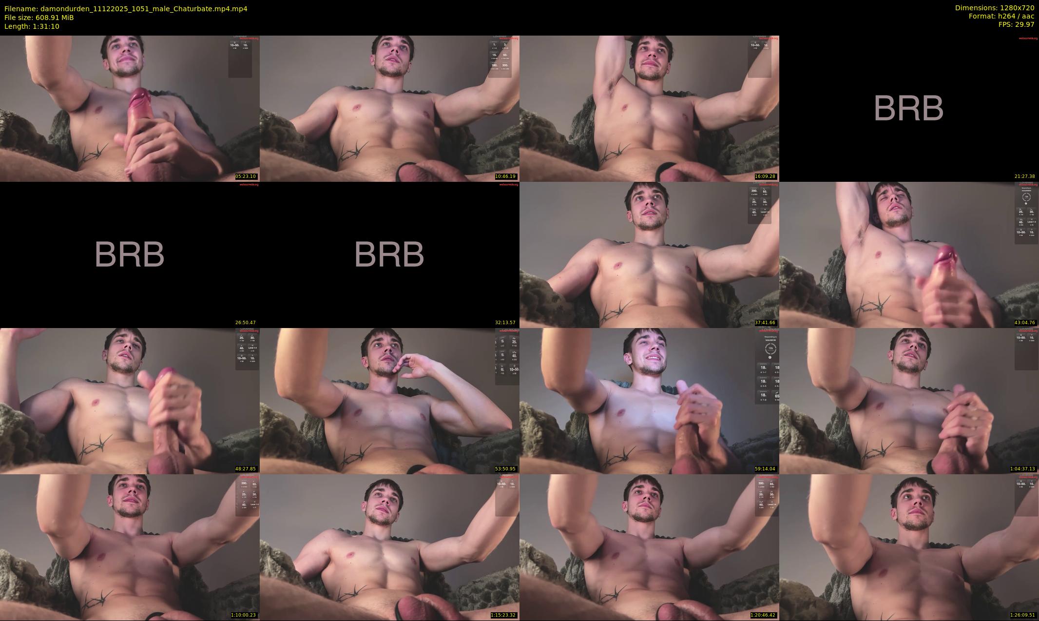 damondurden — 92 minute Chaturbate male cam show recording, 720p, Dec 11, 2025
