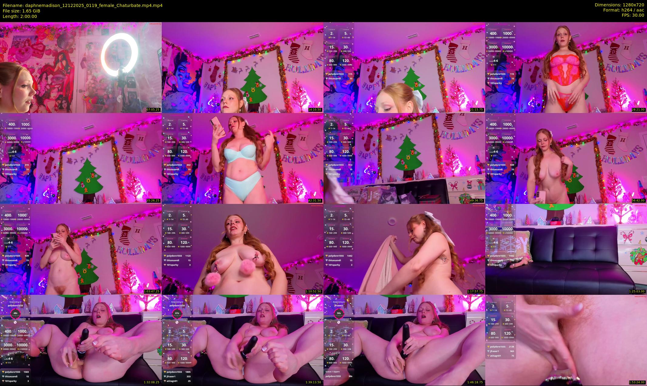 daphnemadison — 120 minute Chaturbate couple cam show recording, 720p, Dec 12, 2025
