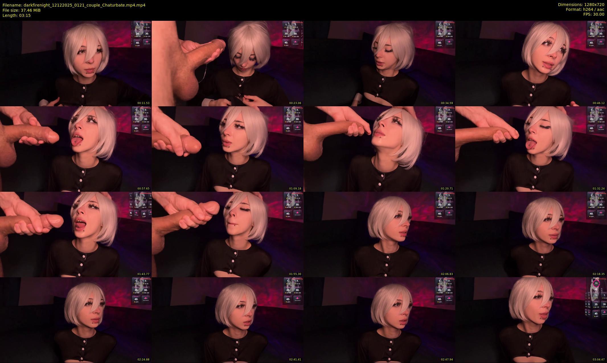 darkfirenight — 4 minute Chaturbate couple cam show recording, 720p, Dec 12, 2025