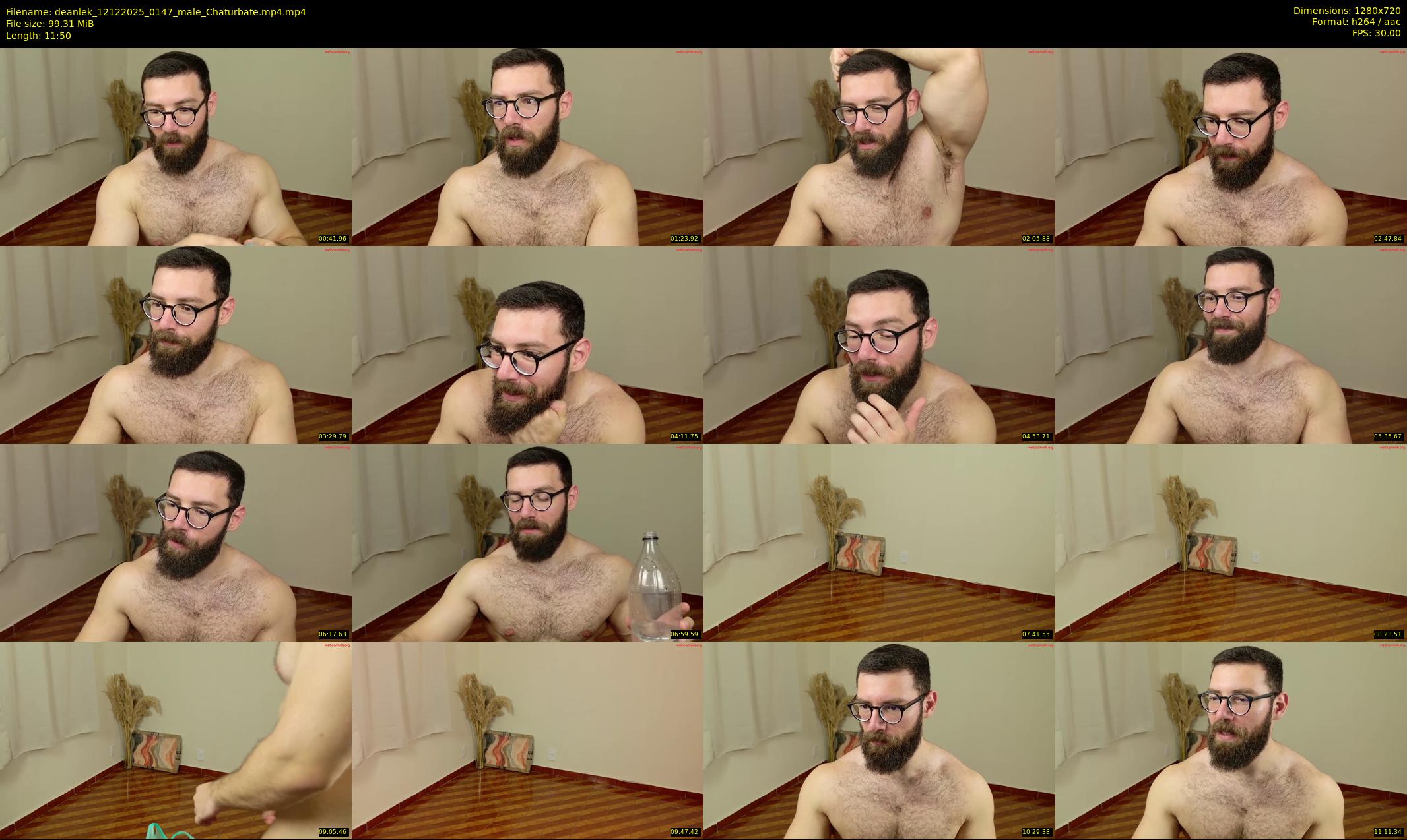 deanlek — 12 minute Chaturbate male cam show recording, 720p, Dec 12, 2025
