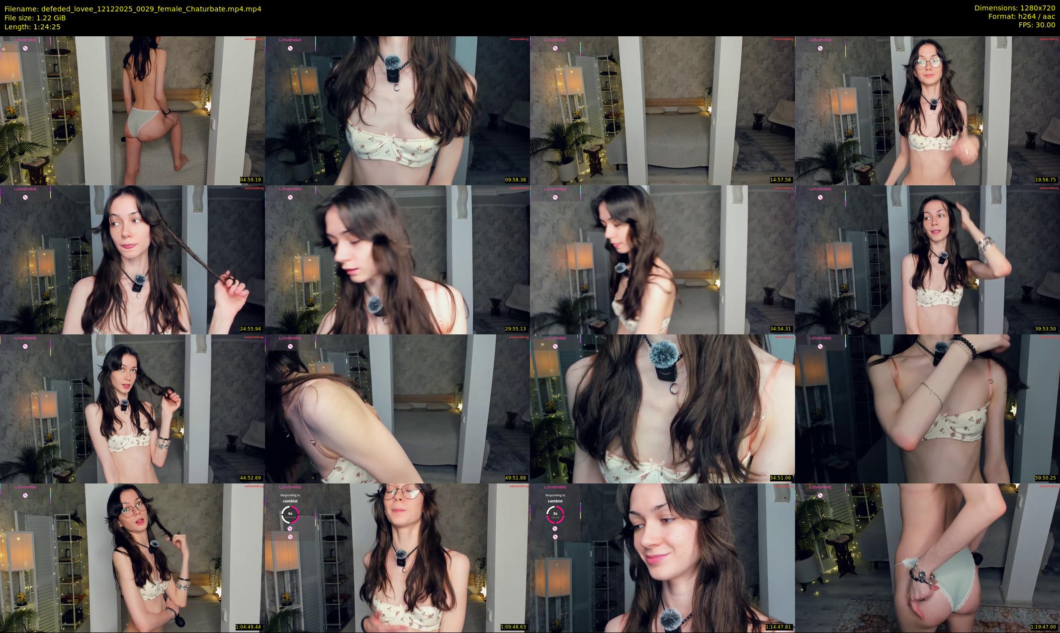 defeded_lovee — 85 minute Chaturbate female cam show recording, 720p, Dec 12, 2025