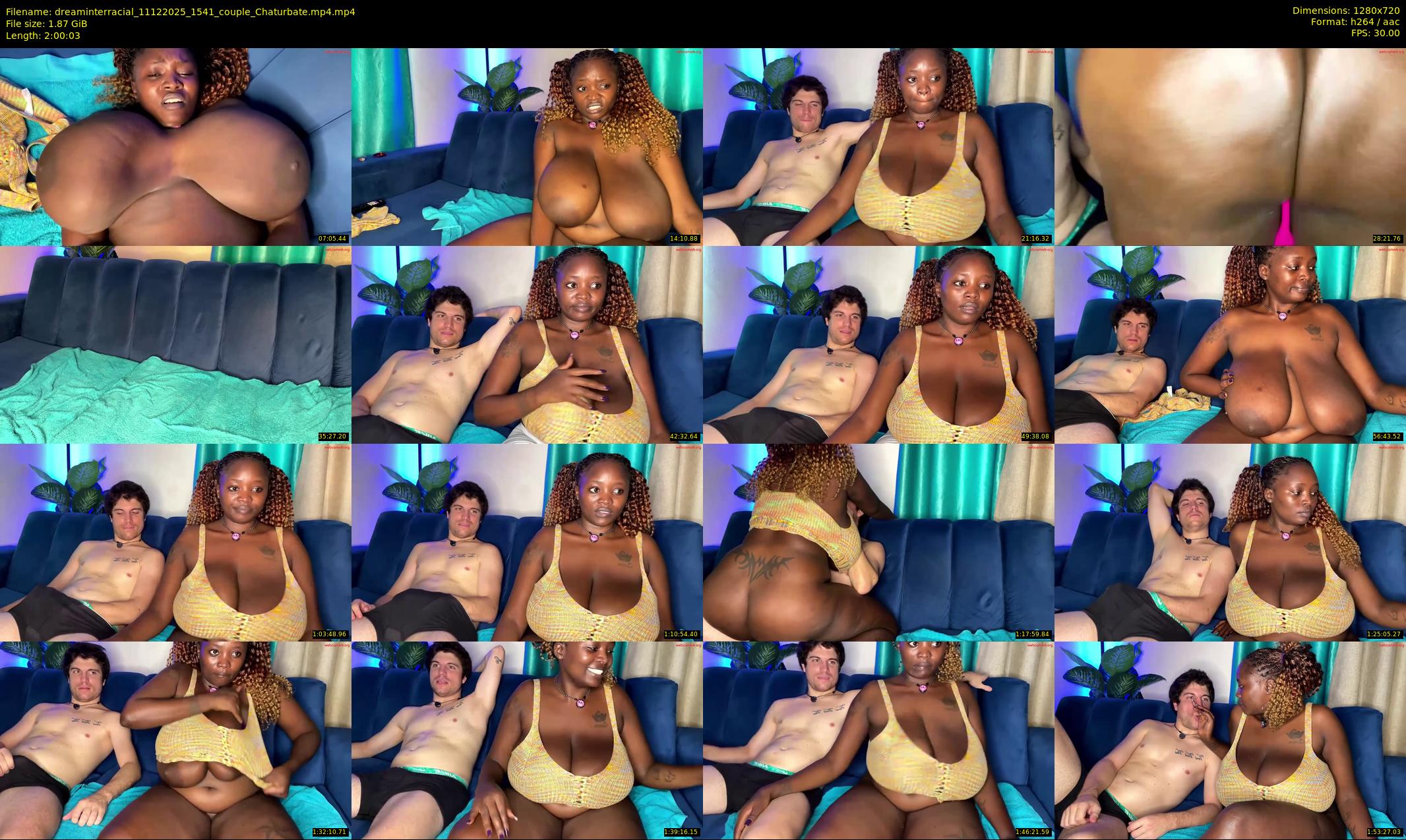 dreaminterracial — 121 minute Chaturbate couple cam show recording, 720p, Dec 11, 2025