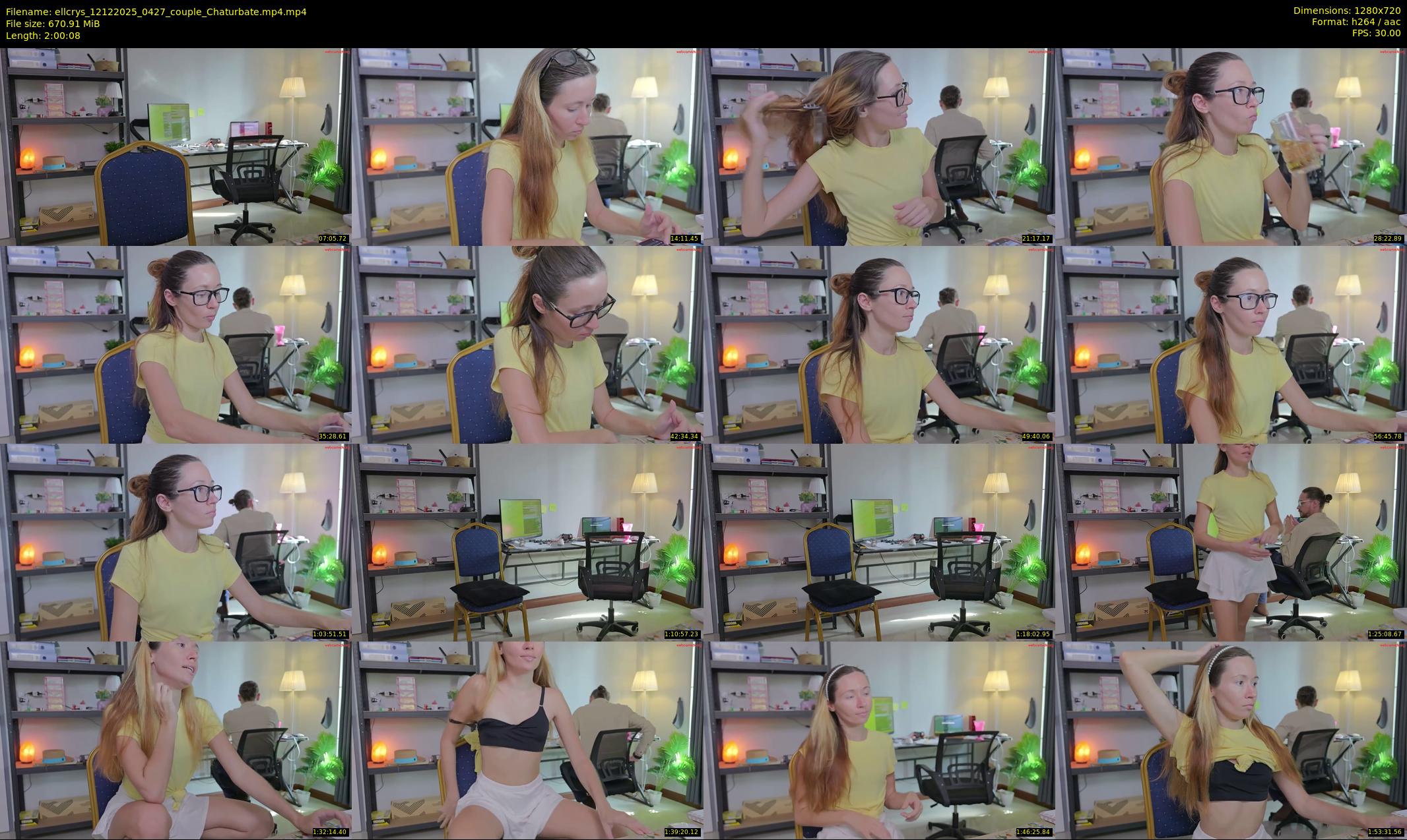ellcrys — 121 minute Chaturbate couple cam show recording, 720p, Dec 12, 2025
