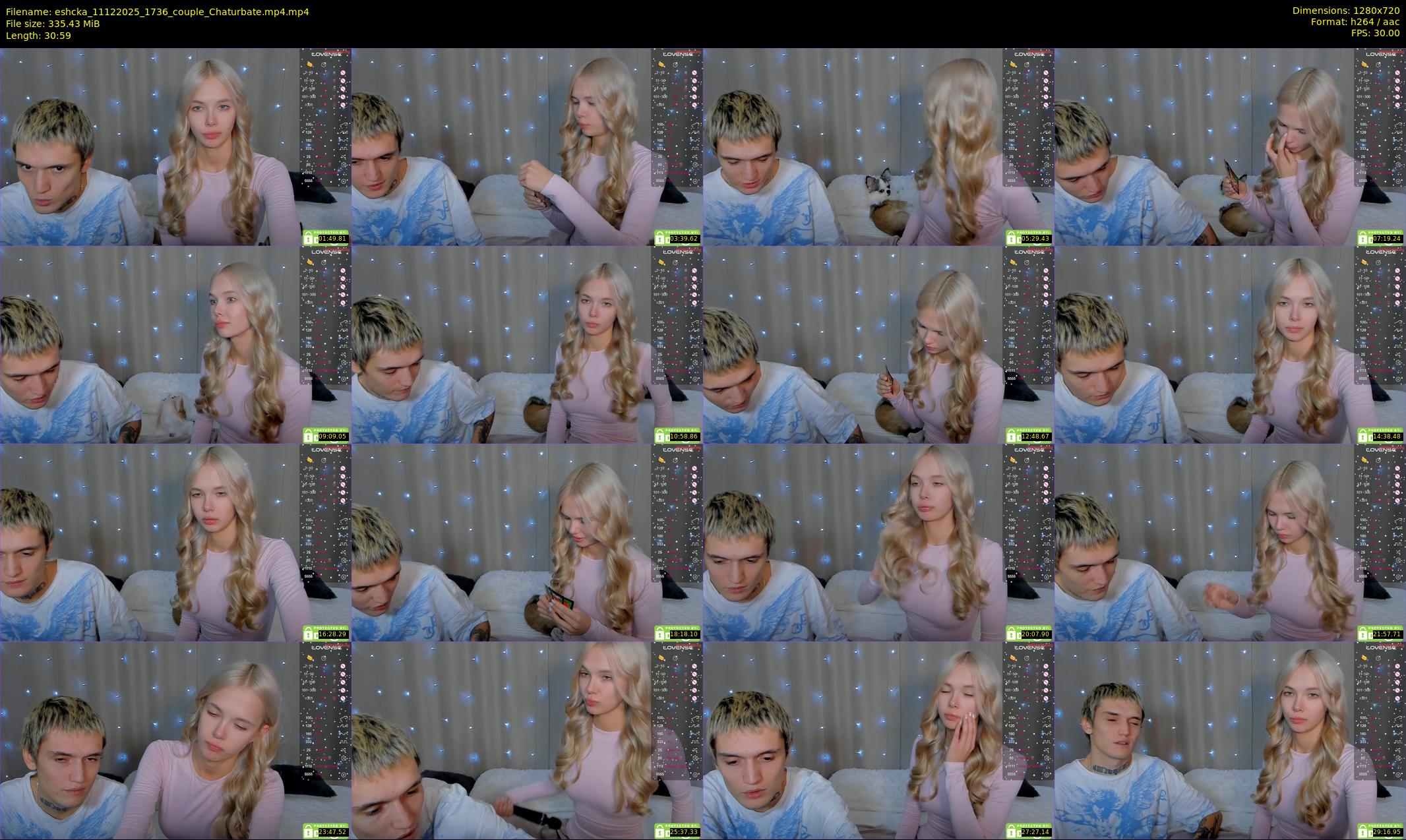 eshcka — 31 minute Chaturbate couple cam show recording, 720p, Dec 11, 2025