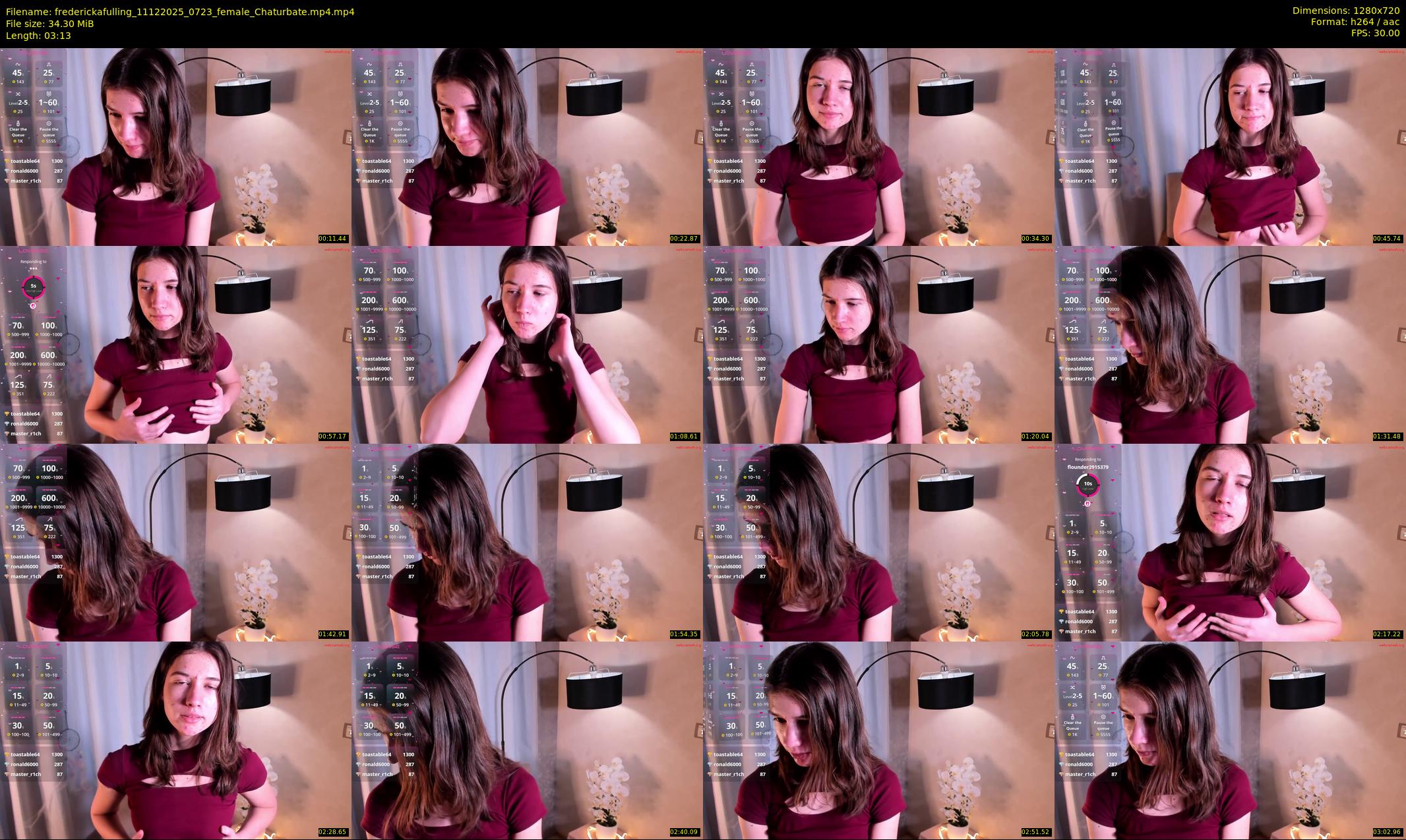 frederickafulling — 4 minute Chaturbate female cam show recording, 720p, Dec 11, 2025