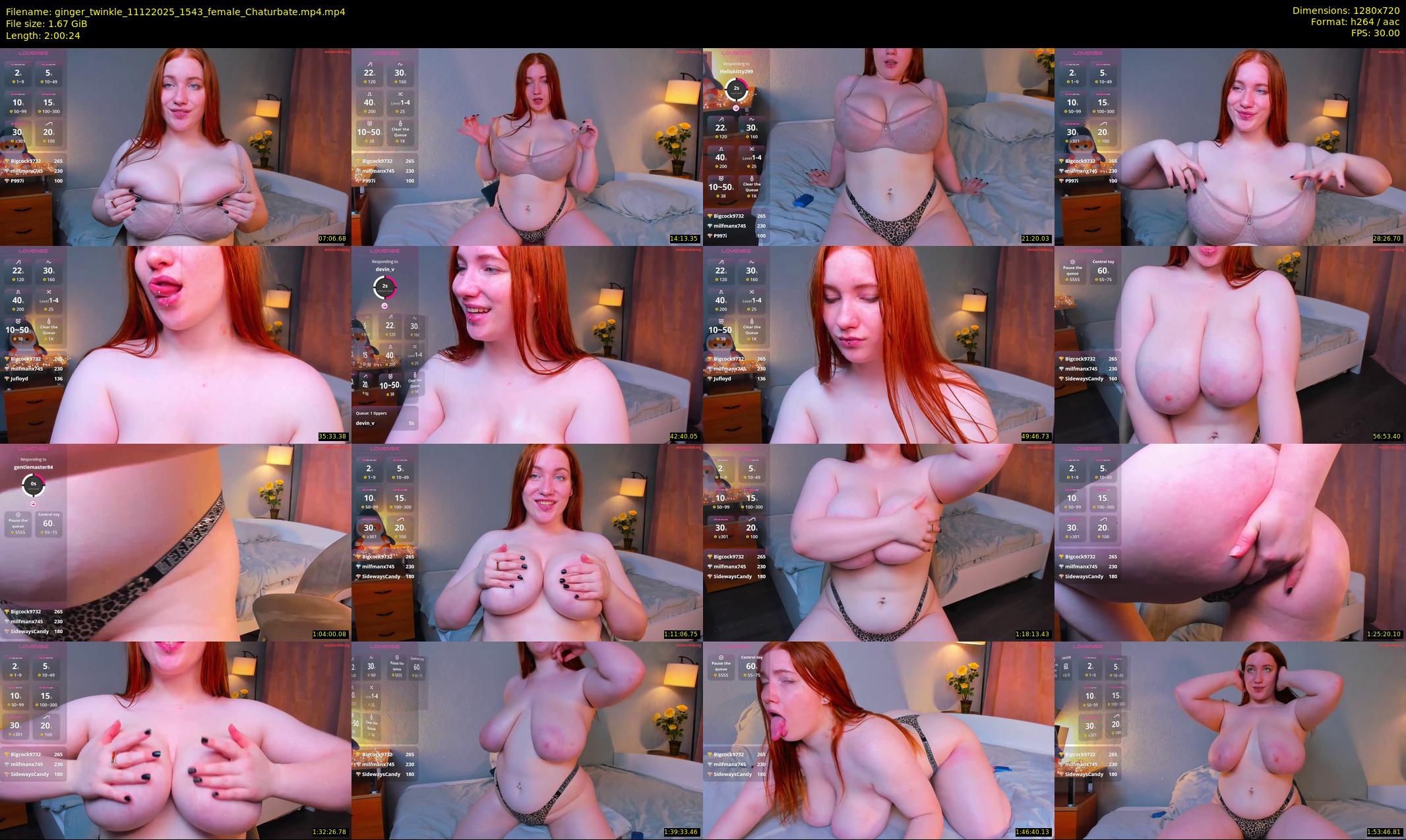 ginger_twinkle — 121 minute Chaturbate female cam show recording, 720p, Dec 11, 2025