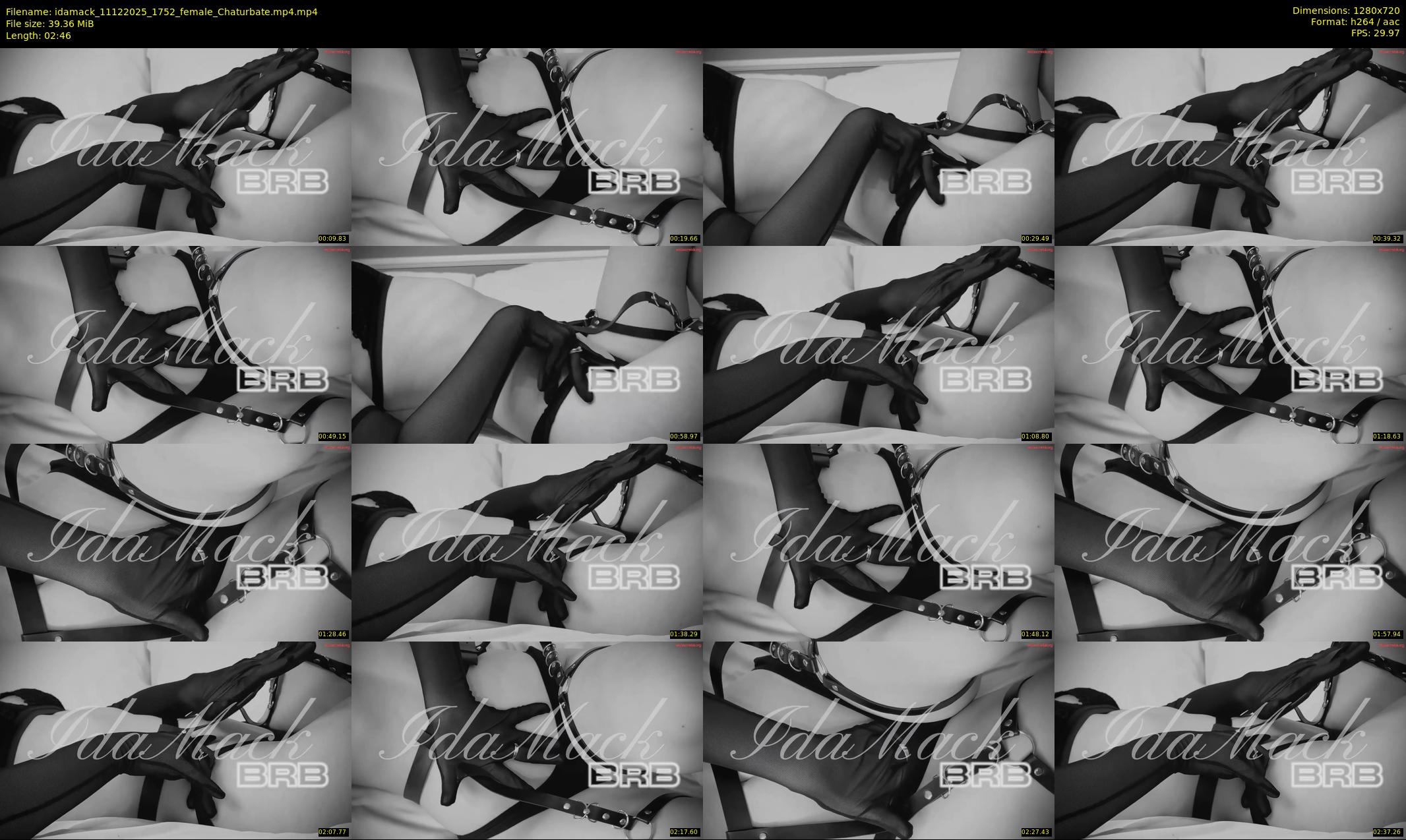 idamack — 3 minute Chaturbate female cam show recording, 720p, Dec 11, 2025