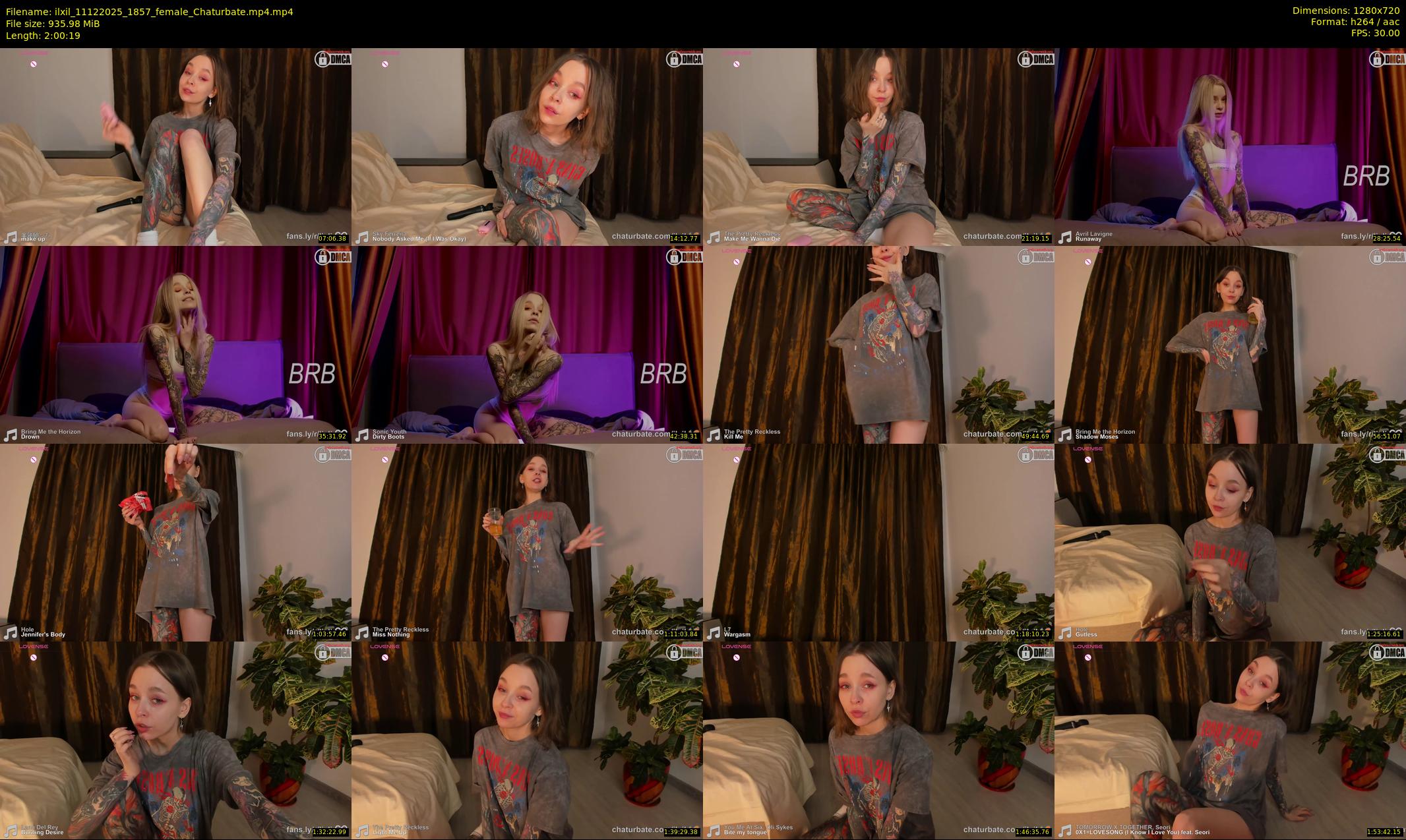 ilxil — 121 minute Chaturbate female cam show recording, 720p, Dec 11, 2025