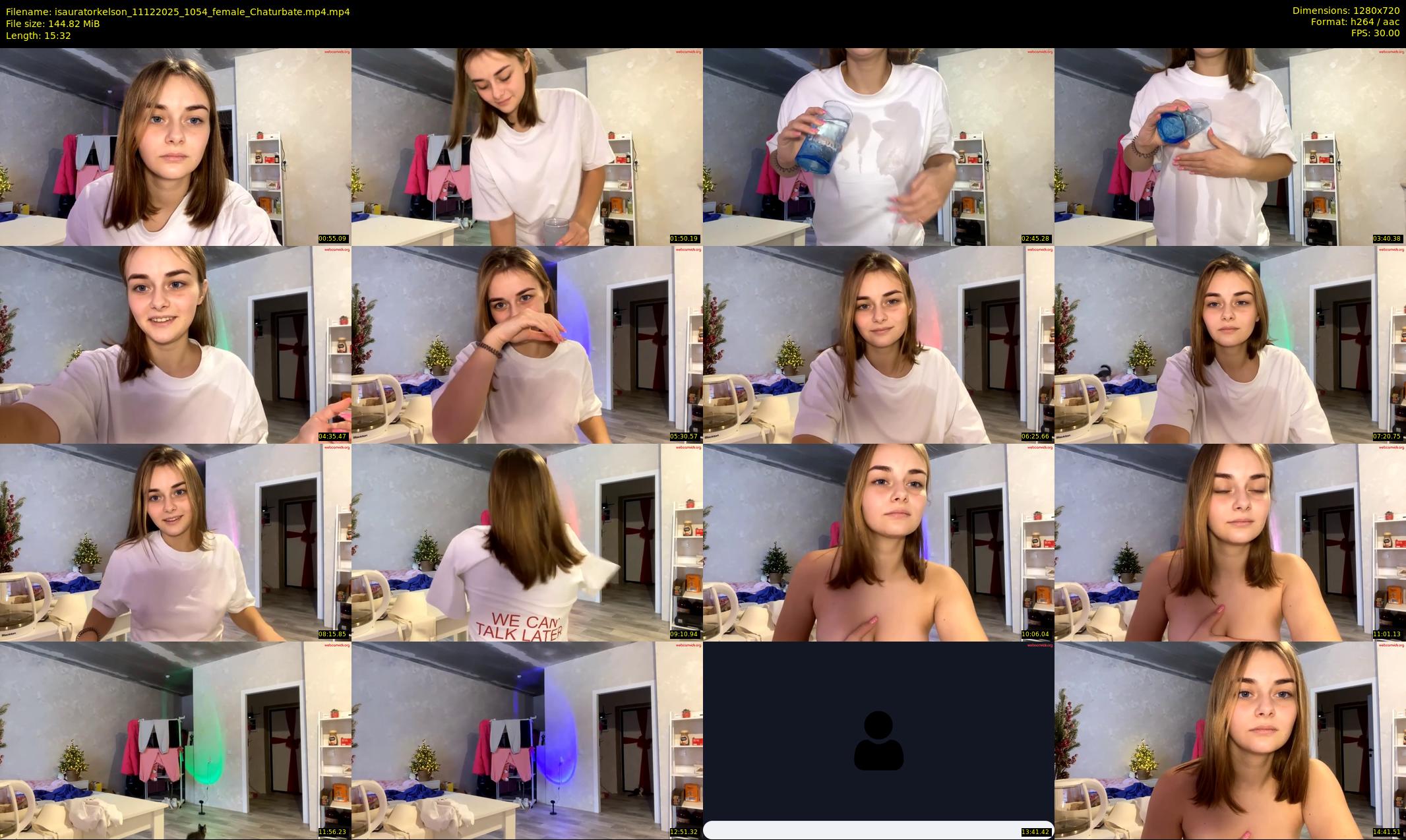 isauratorkelson — 16 minute Chaturbate female cam show recording, 720p, Dec 11, 2025