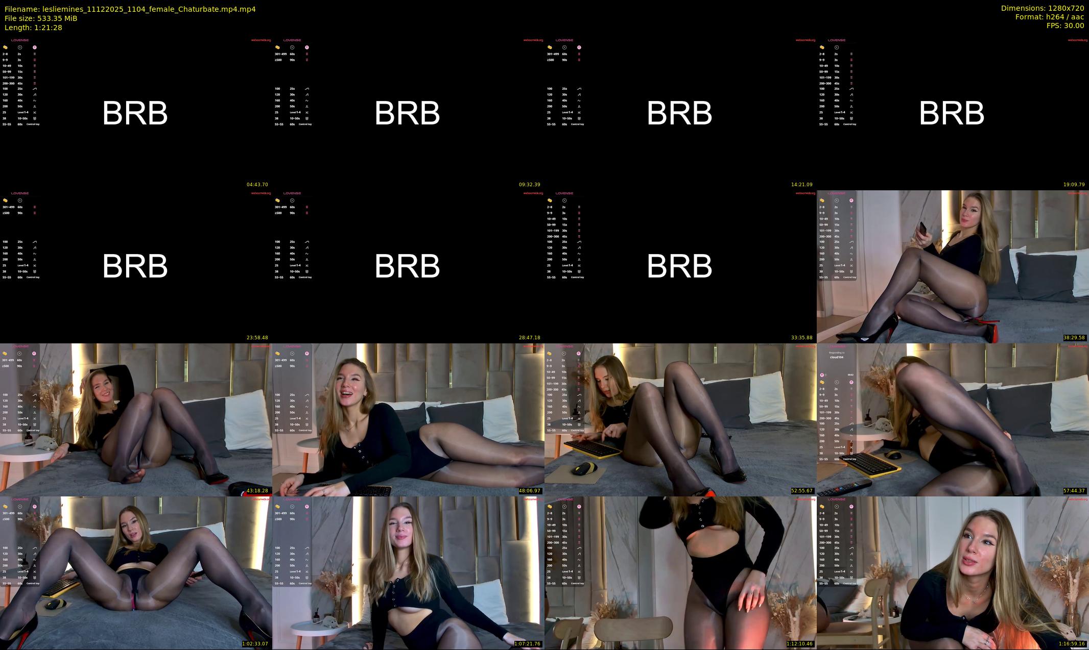 lesliemines — 82 minute Chaturbate female cam show recording, 720p, Dec 11, 2025