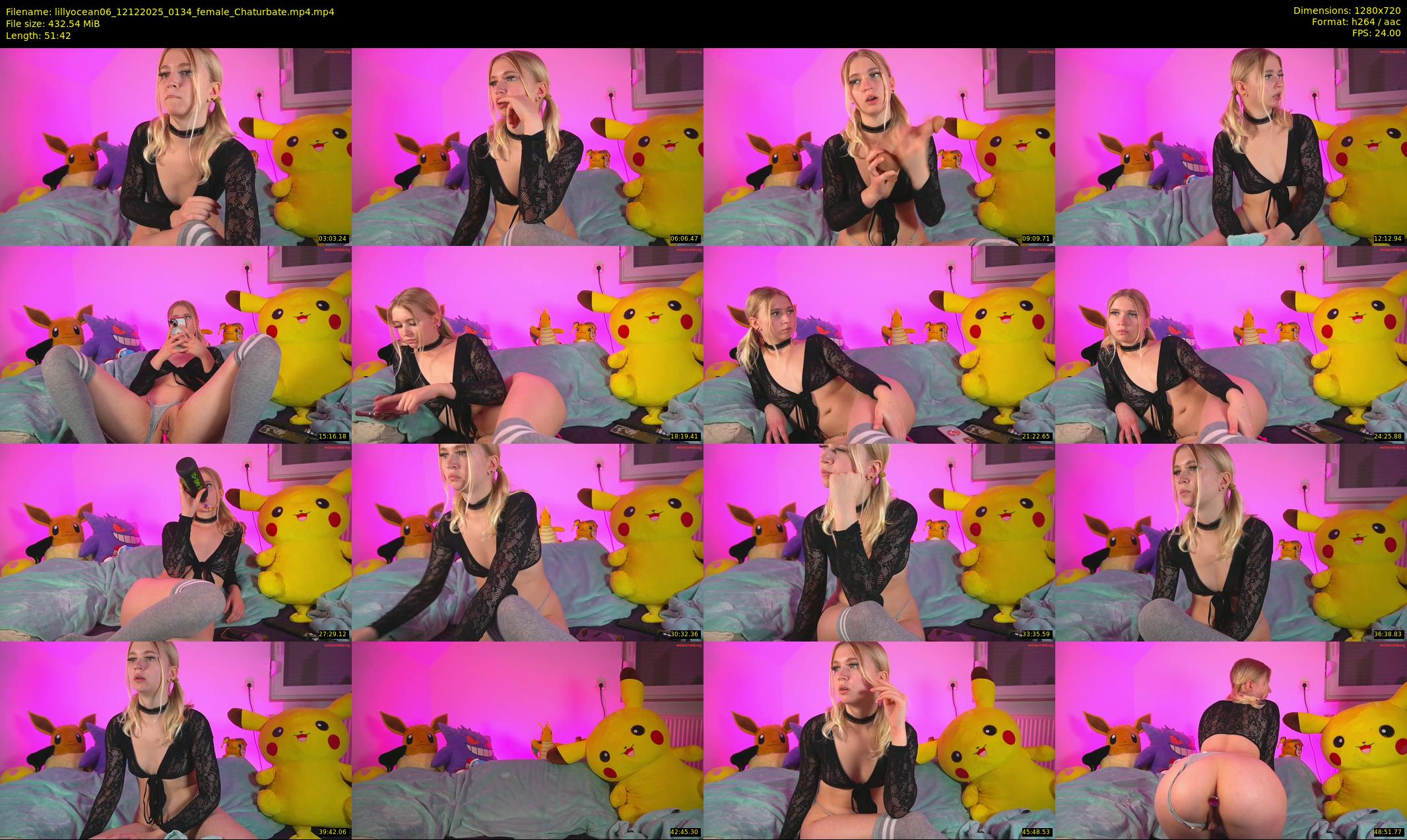 lillyocean06 — 52 minute Chaturbate female cam show recording, 720p, Dec 12, 2025