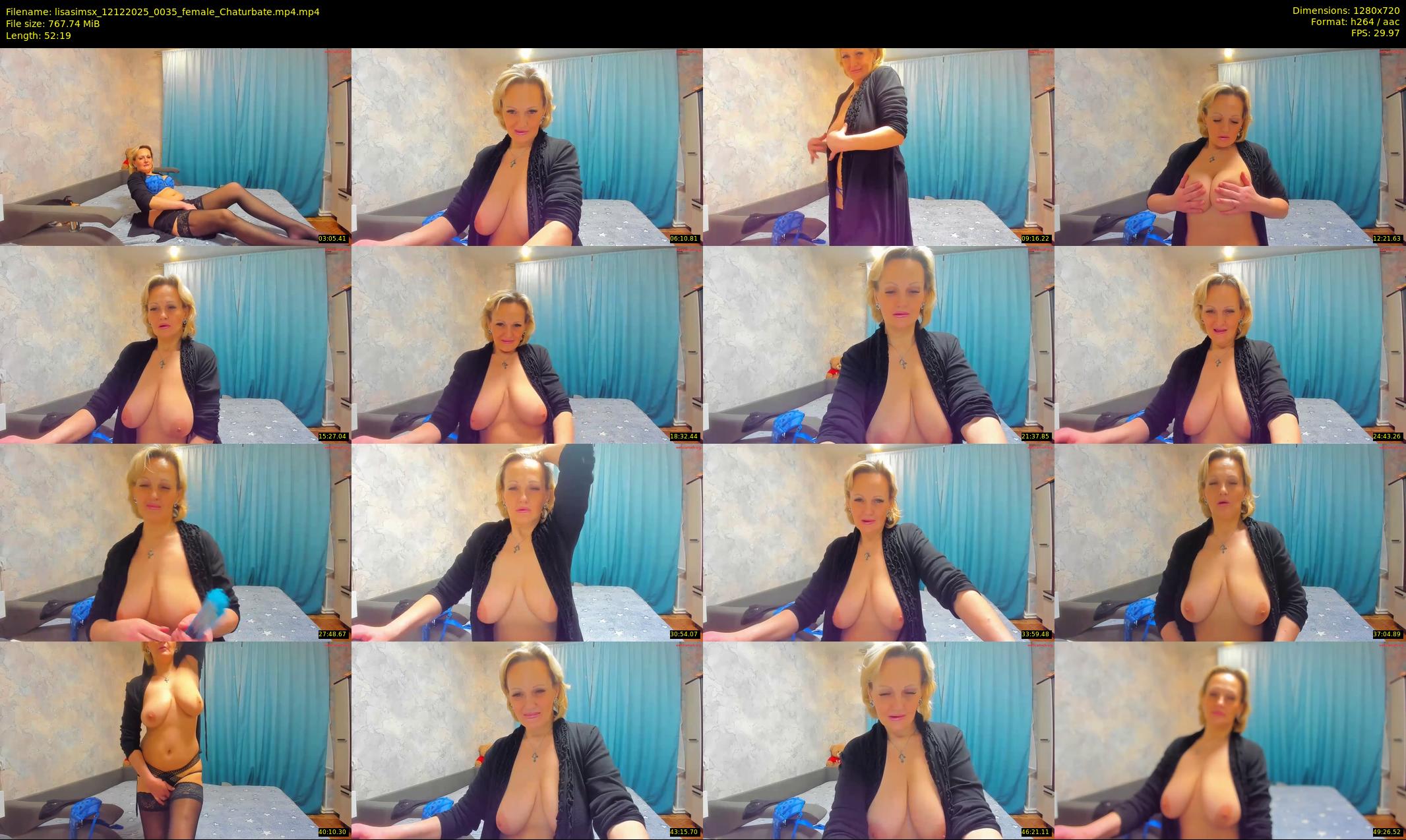 lisasimsx — 53 minute Chaturbate female cam show recording, 720p, Dec 12, 2025