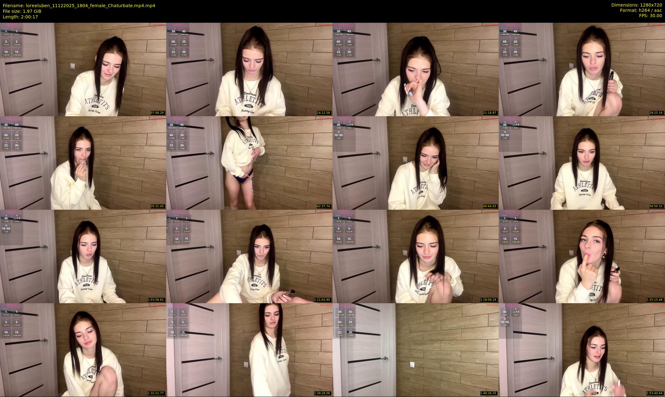 loreeluben — 121 minute Chaturbate female cam show recording, 720p, Dec 11, 2025