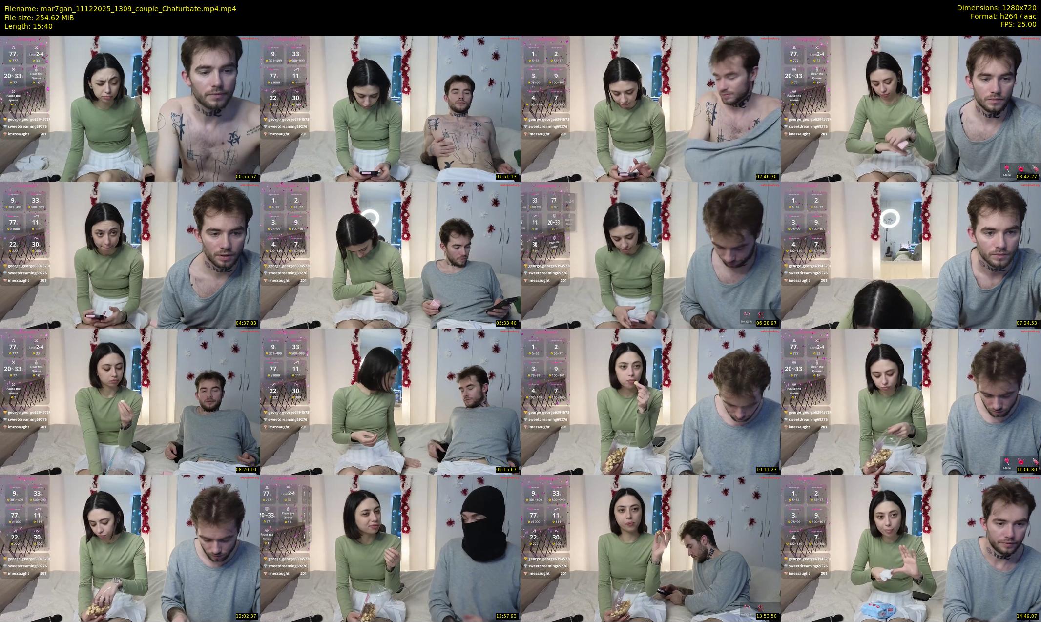 mar7gan — 16 minute Chaturbate couple cam show recording, 720p, Dec 11, 2025