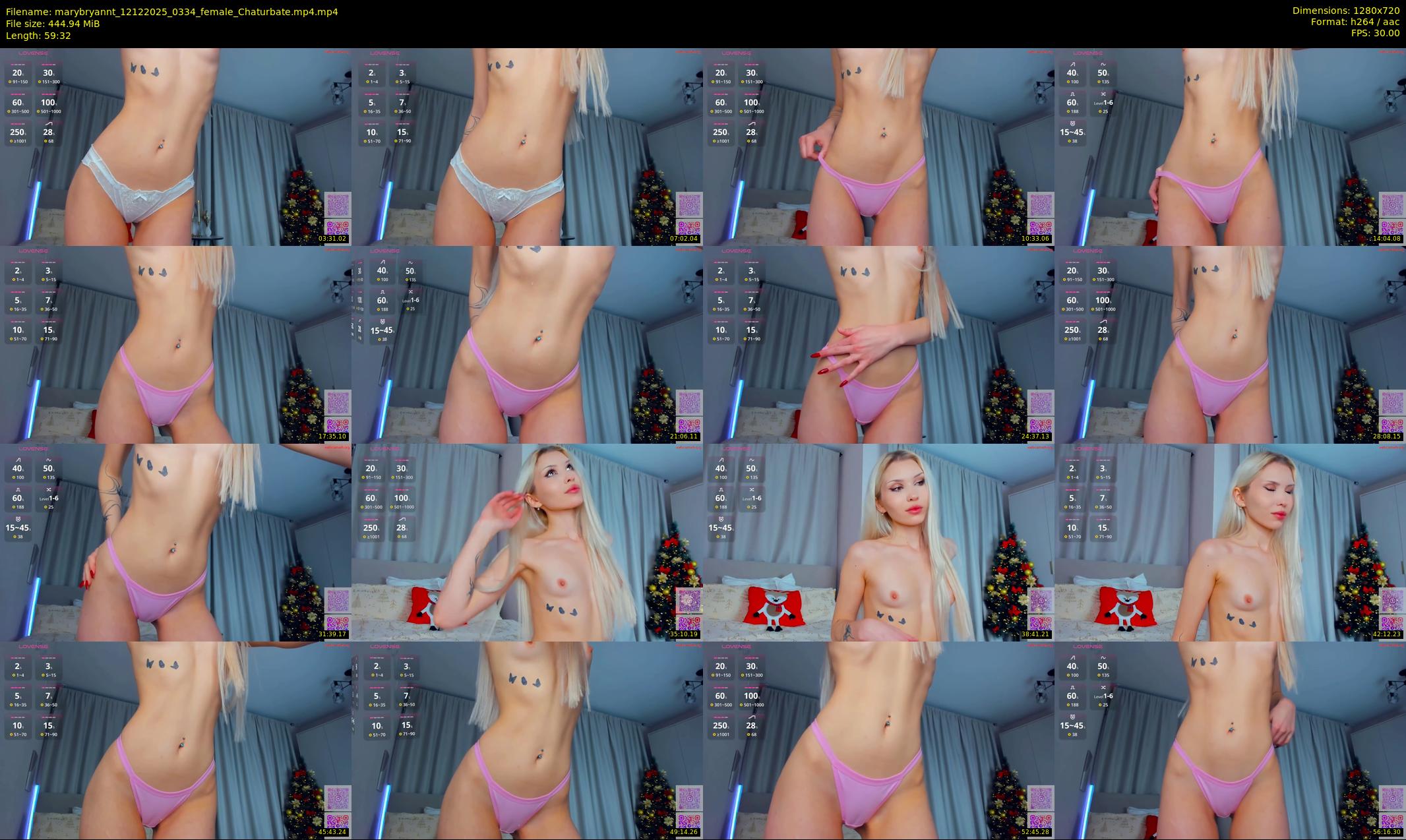 marybryannt — 60 minute Chaturbate female cam show recording, 720p, Dec 12, 2025
