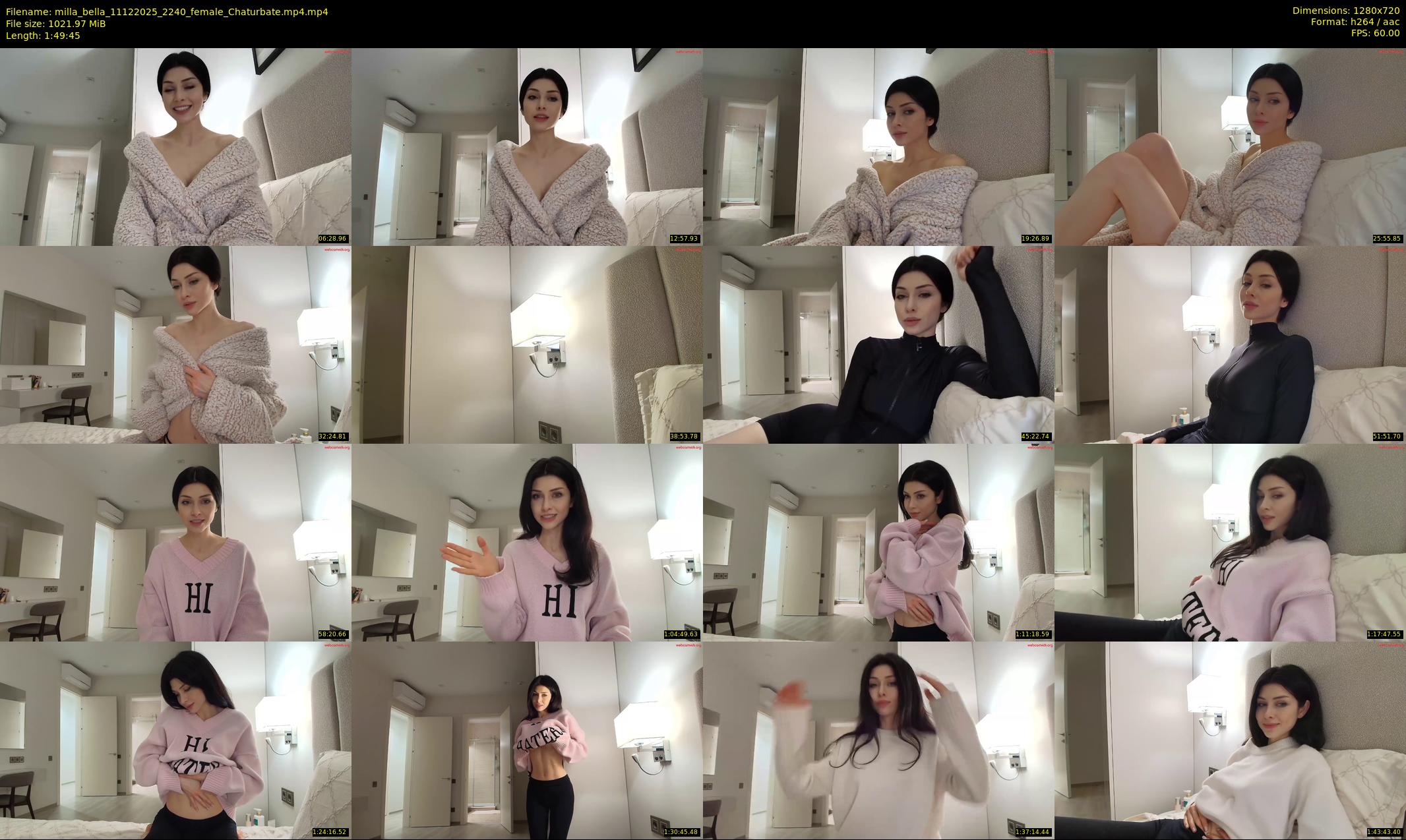 milla_bella — 110 minute Chaturbate female cam show recording, 720p, Dec 11, 2025