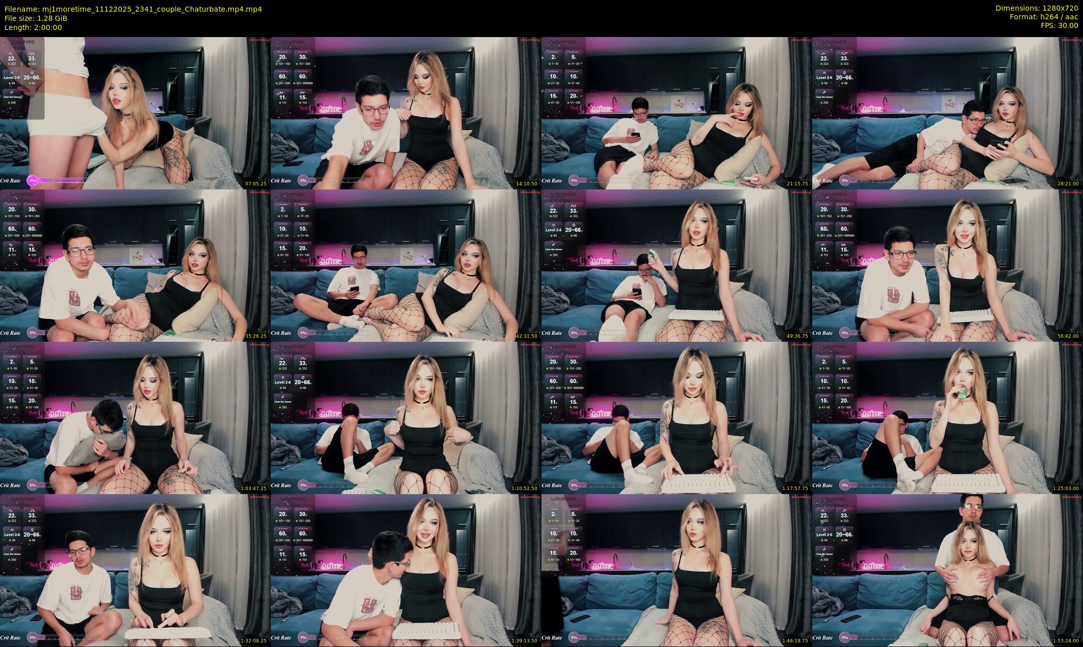 mj1moretime — 120 minute Chaturbate couple cam show recording, 720p, Dec 11, 2025