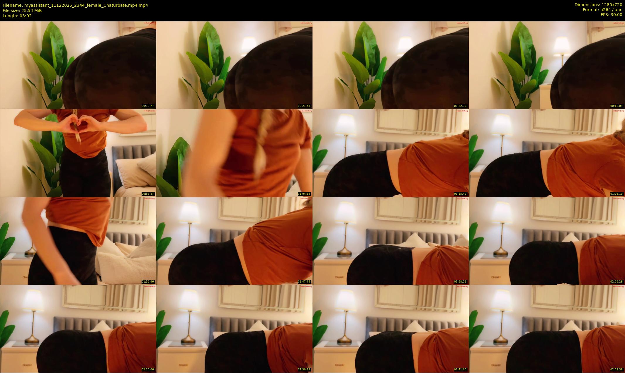 myassistant — 4 minute Chaturbate female cam show recording, 720p, Dec 11, 2025