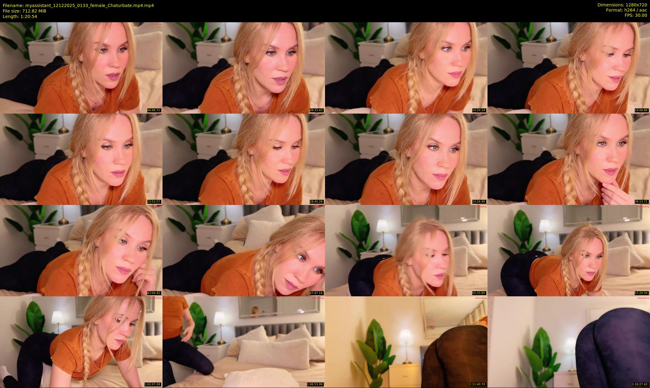 myassistant — 81 minute Chaturbate female cam show recording, 720p, Dec 12, 2025