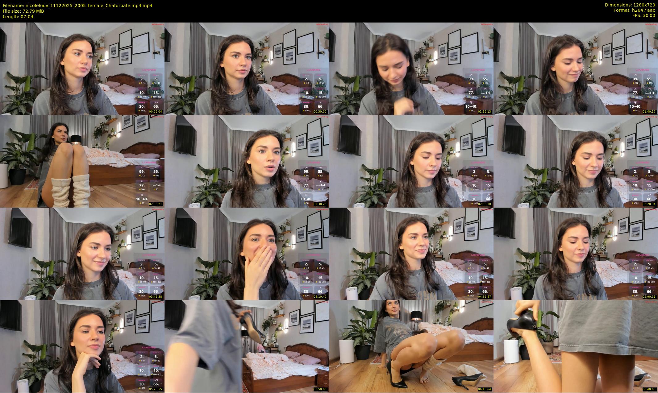 nicoleluuv — 8 minute Chaturbate female cam show recording, 720p, Dec 11, 2025