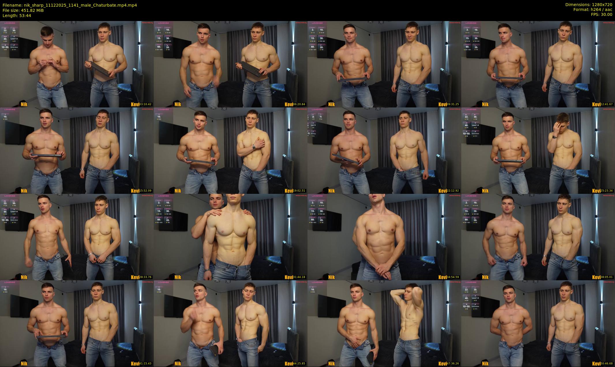 nik_sharp — 54 minute Chaturbate male cam show recording, 720p, Dec 11, 2025