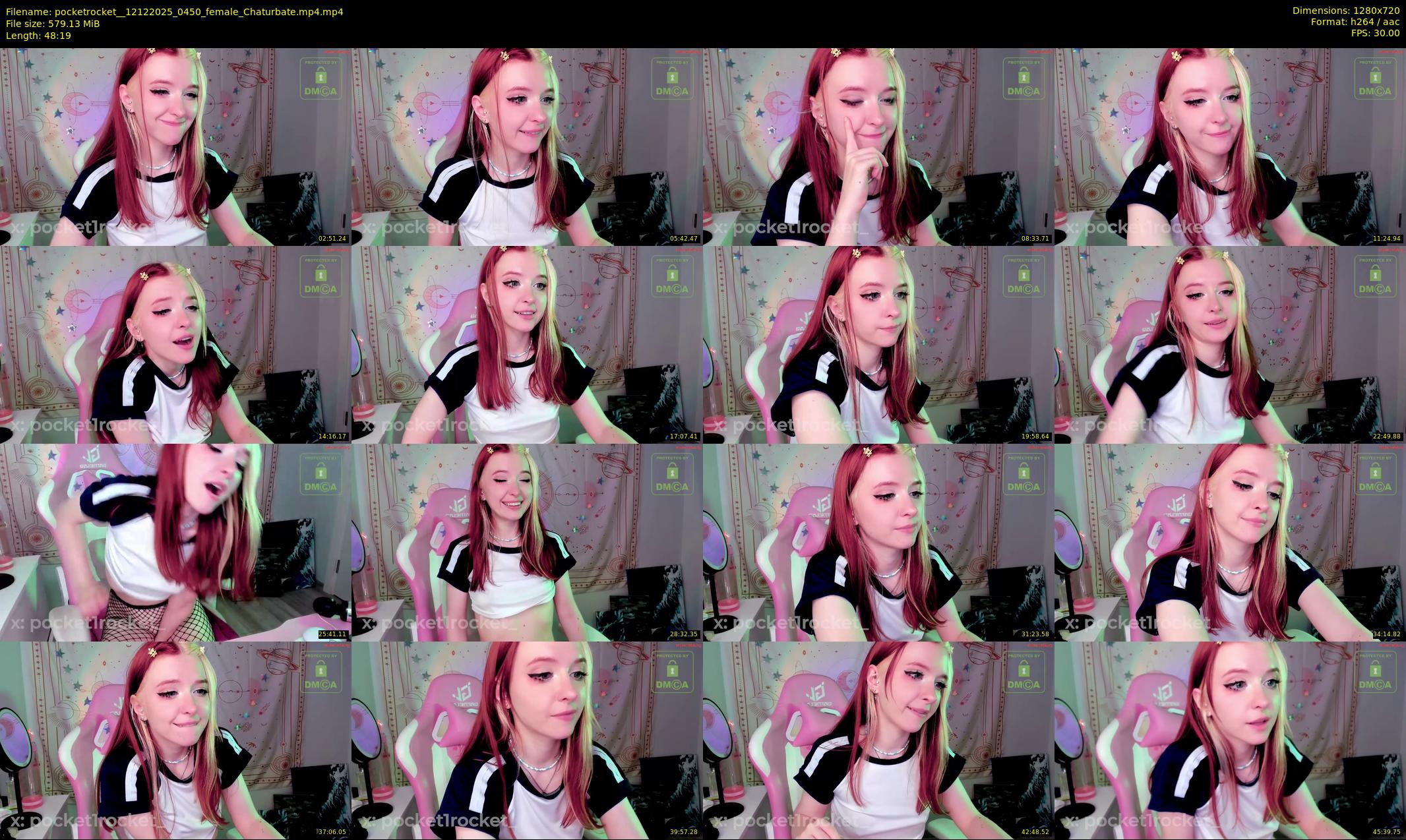 pocketrocket_ — 49 minute Chaturbate female cam show recording, 720p, Dec 12, 2025
