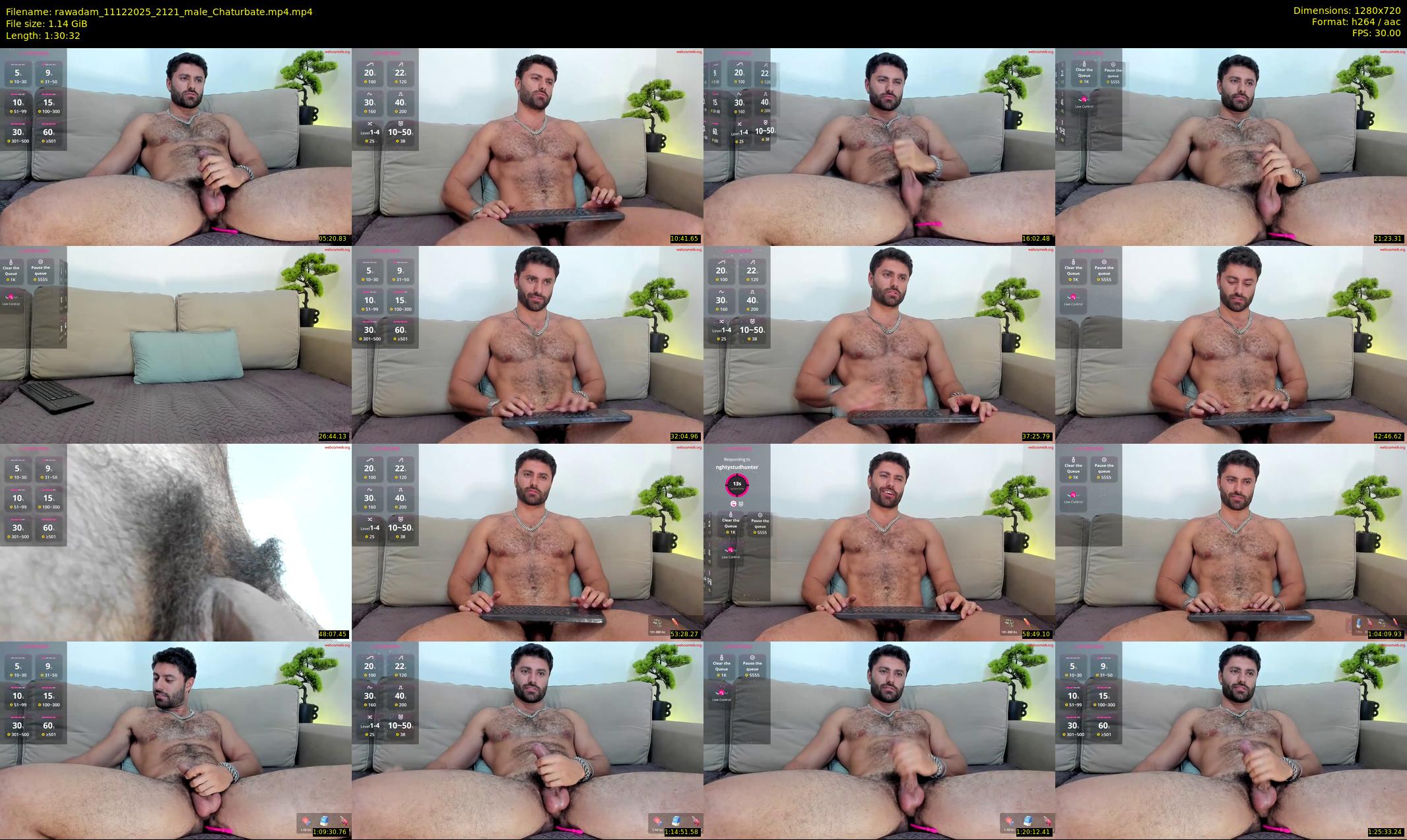 rawadam — 91 minute Chaturbate male cam show recording, 720p, Dec 11, 2025