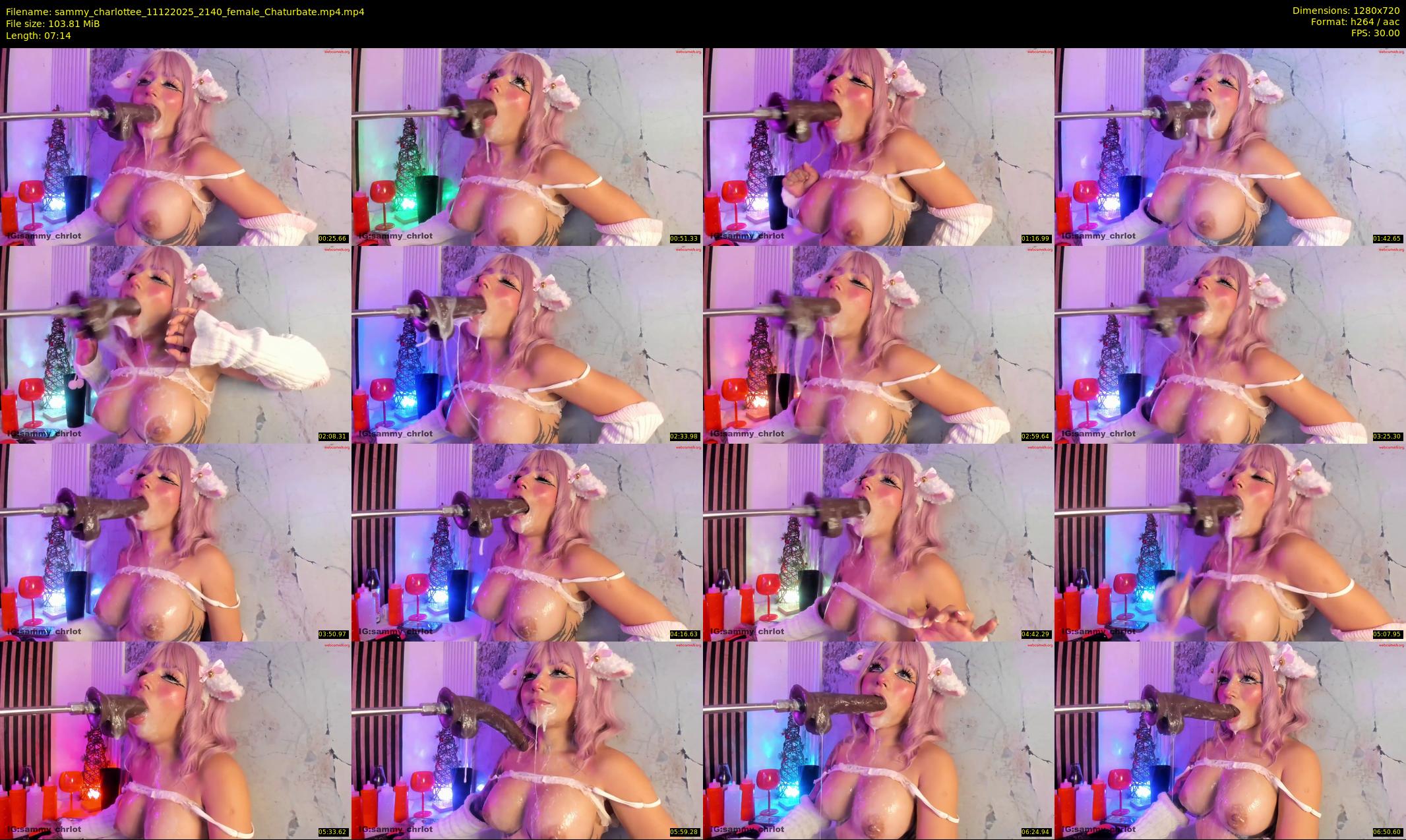 sammy_charlottee — 8 minute Chaturbate female cam show recording, 720p, Dec 11, 2025