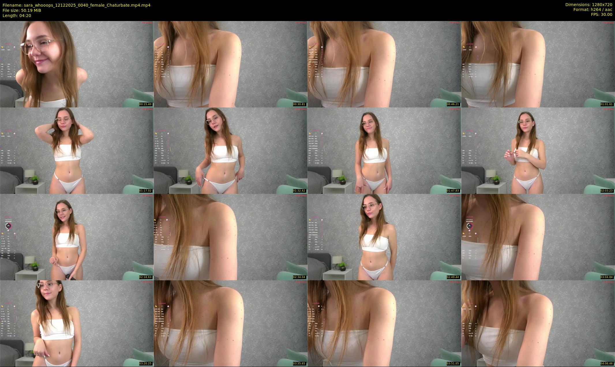 sara_whooops — 5 minute Chaturbate female cam show recording, 720p, Dec 12, 2025