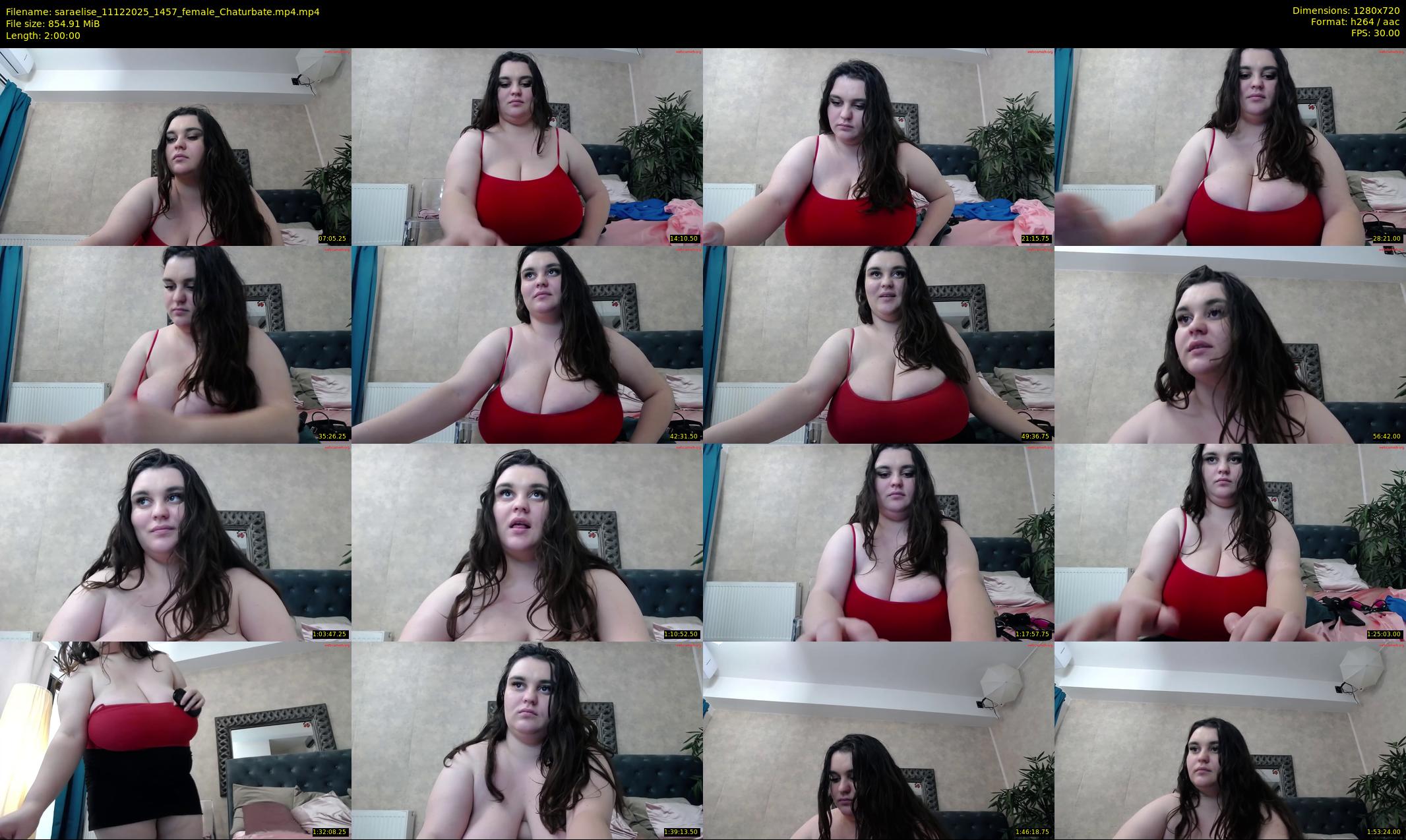 saraelise — 120 minute Chaturbate female cam show recording, 720p, Dec 11, 2025