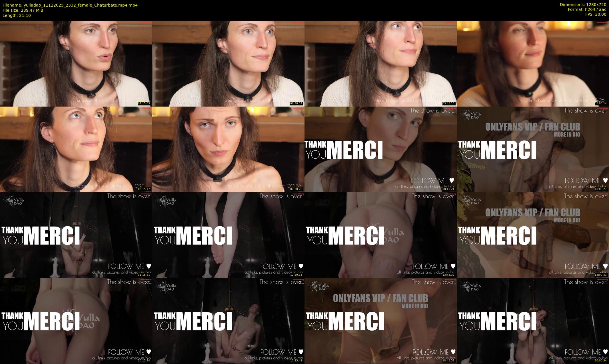 yulladao — 22 minute Chaturbate female cam show recording, 720p, Dec 11, 2025