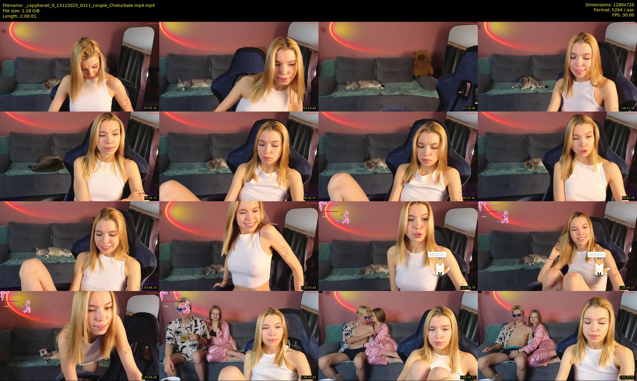 _capybara0_0 — 121 minute Chaturbate couple cam show recording, 720p, Dec 13, 2025